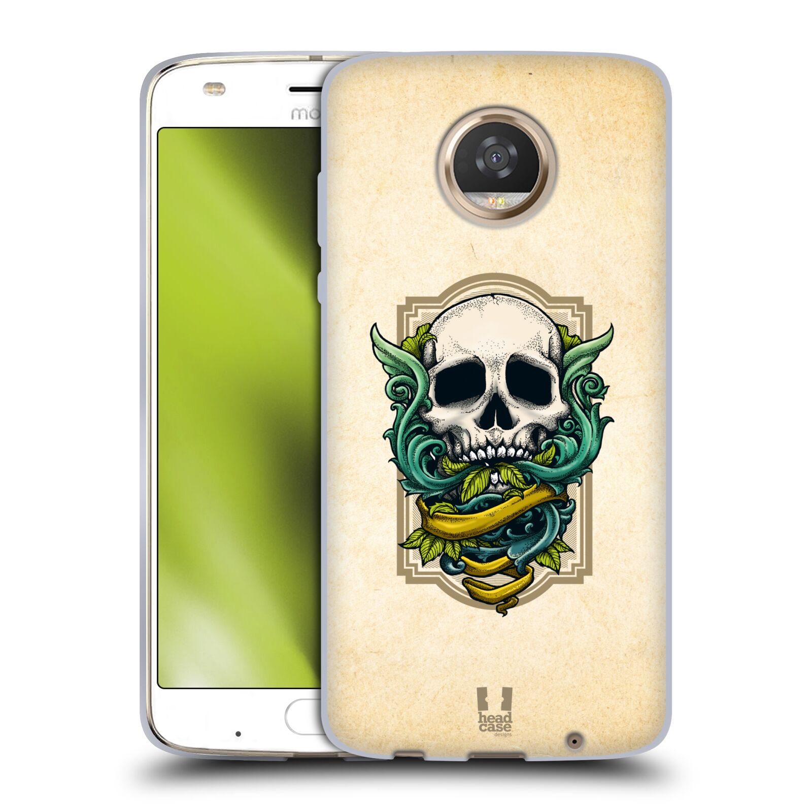 HEAD CASE DESIGNS SKULLS AND SCROLLS SOFT GEL CASE FOR MOTOROLA PHONES - Picture 9 of 10