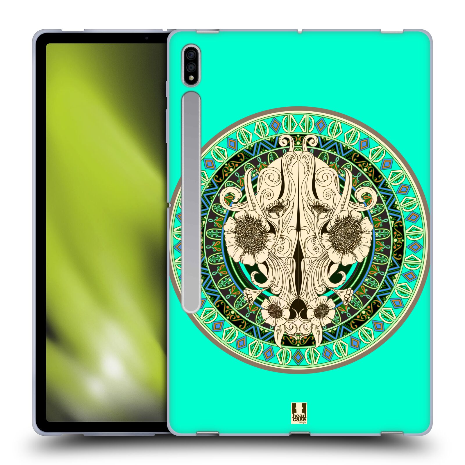 HEAD CASE DESIGNS SKULLS FOLK ART SOFT GEL CASE FOR SAMSUNG TABLETS 1 - Picture 12 of 13