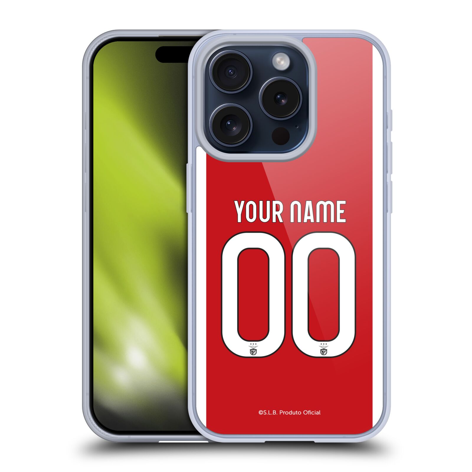 CUSTOM PERSONALIZED S.L. BENFICA 2022/23 SOFT GEL CASE FOR APPLE iPHONE PHONES