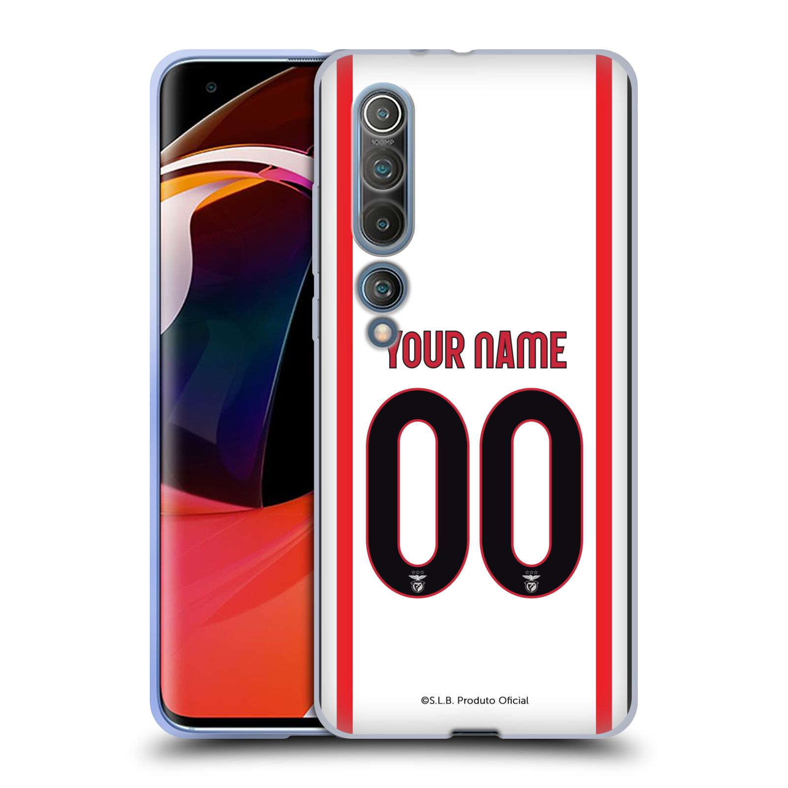 S.L. PERSONALIZZATA KIT BENFICA 2021/22 CUSTODIA MORBIDA GEL PER TELEFONI XIAOMI - Foto 8 di 10