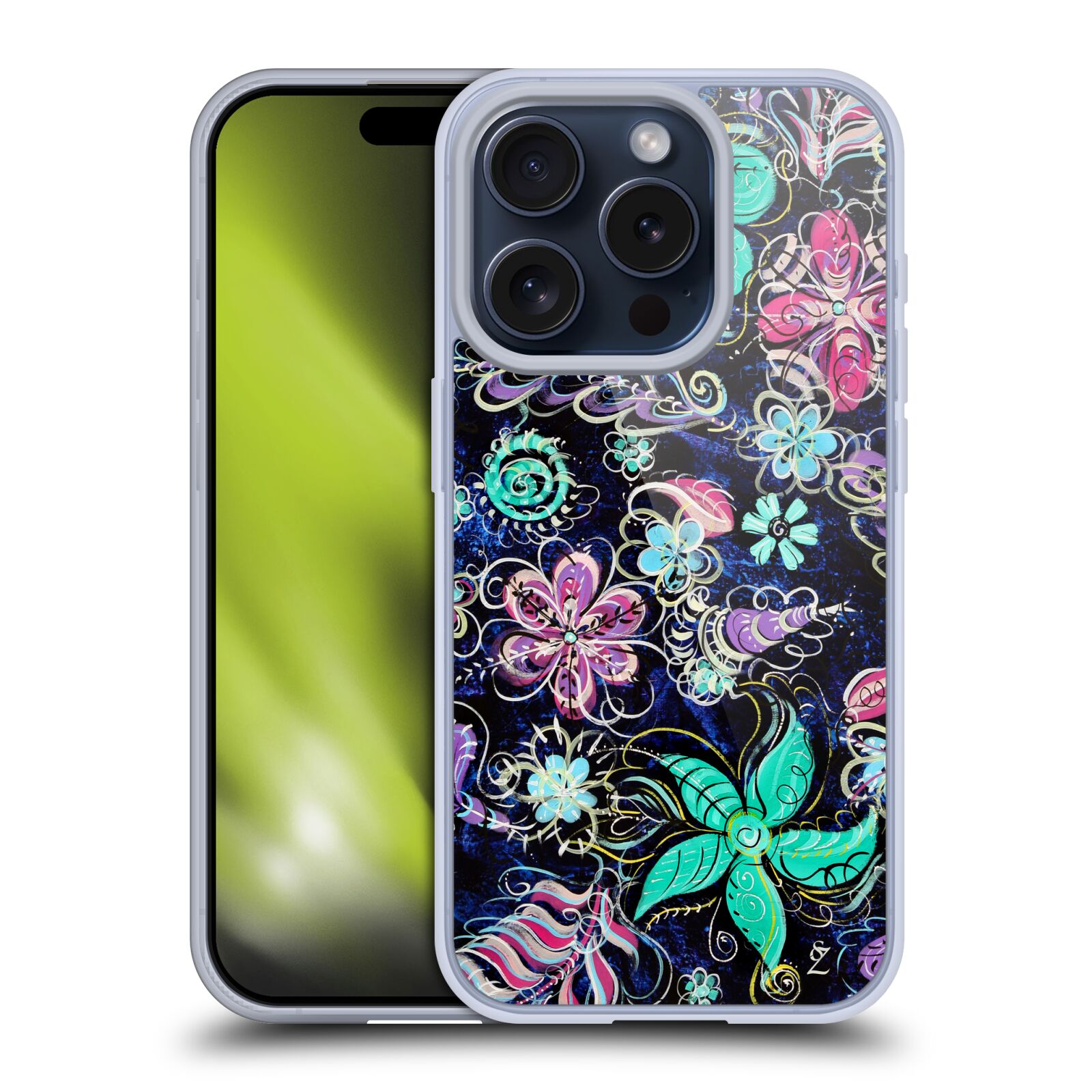 OFFICIAL SUZAN LIND COLOURS & PATTERNS SOFT GEL CASE FOR APPLE iPHONE PHONES - Picture 8 of 15