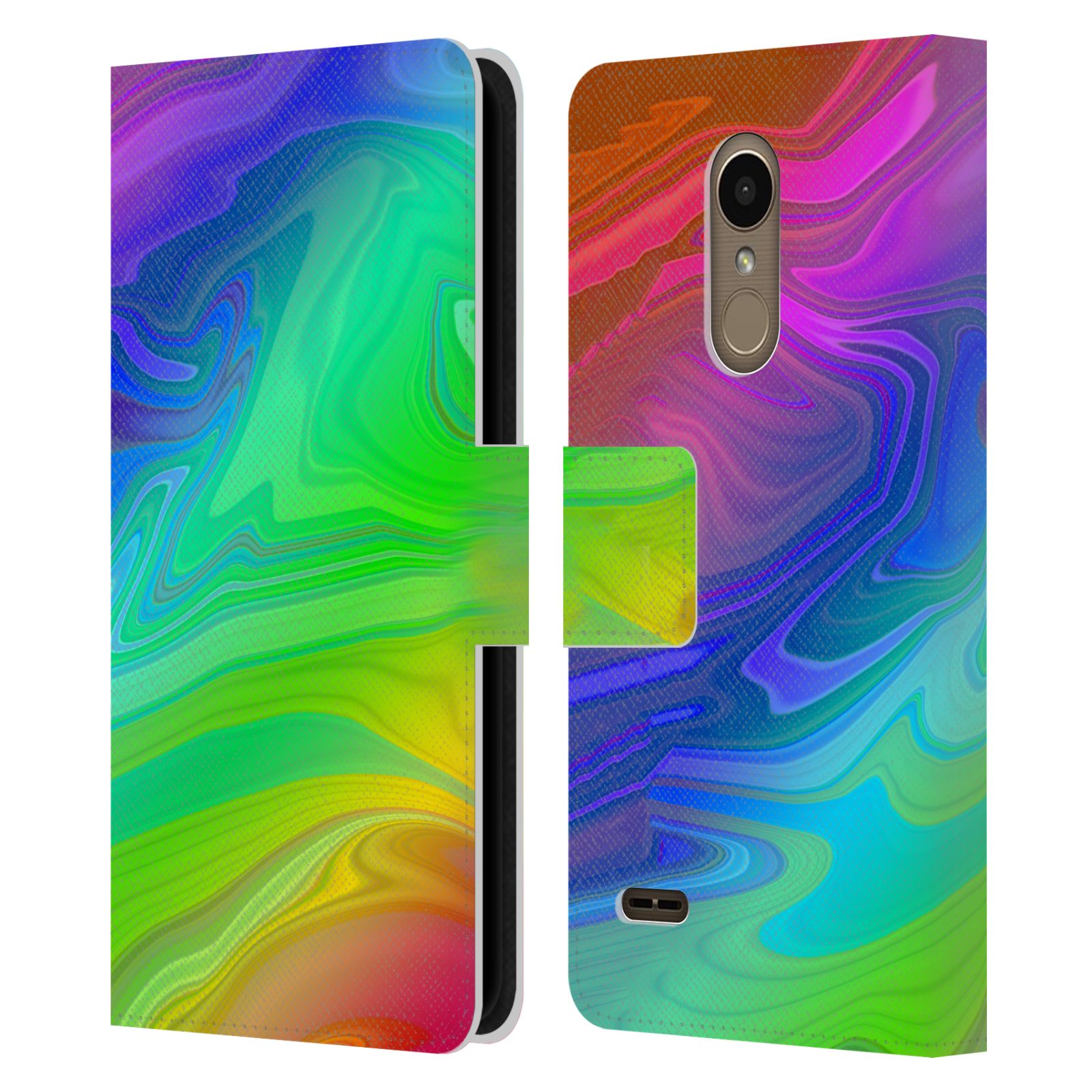 FUNDA BILLETERA OFICIAL SUZAN LIND CUERO MÁRMOL LIBRO PARA TELÉFONOS LG 1 - Imagen 7 de 7