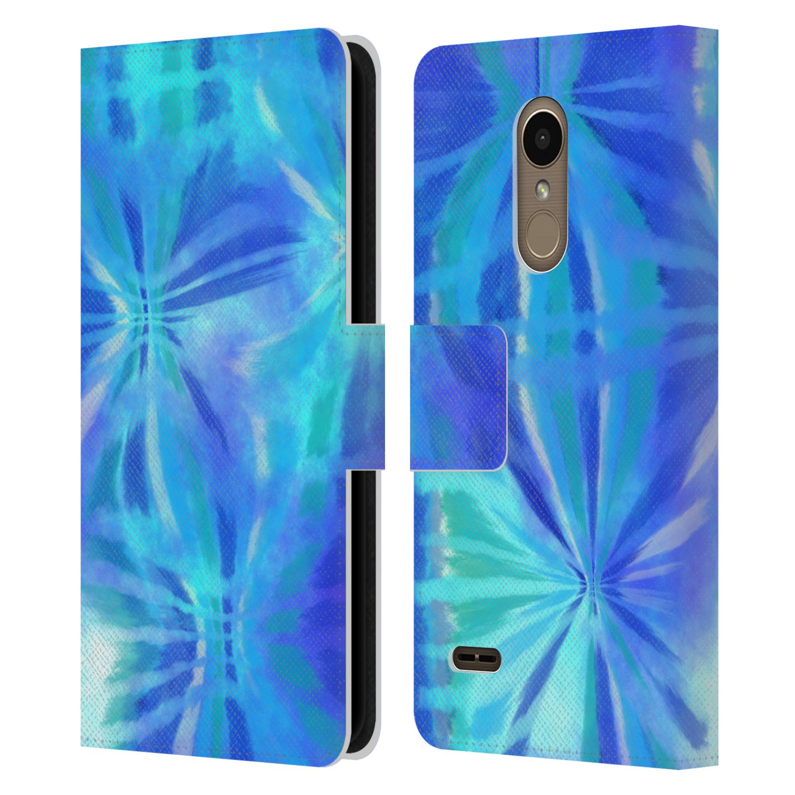 FUNDA BILLETERA OFICIAL SUZAN LIND TIE DYE 2 LIBRO DE CUERO PARA TELÉFONOS LG 1 - Imagen 7 de 7