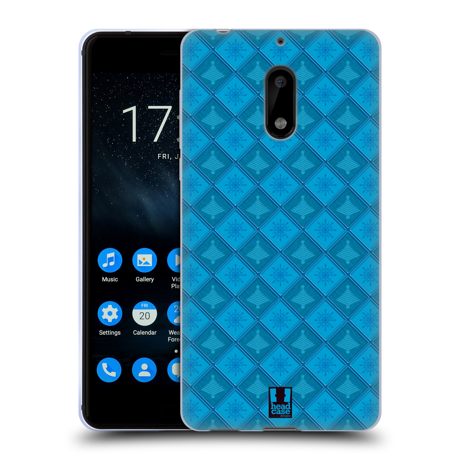 FUNDA HEAD CASE DESIGNS COPO DE NIEVE NAVIDAD GEL SUAVE PARA TELÉFONOS NOKIA 1 - Imagen 8 de 12