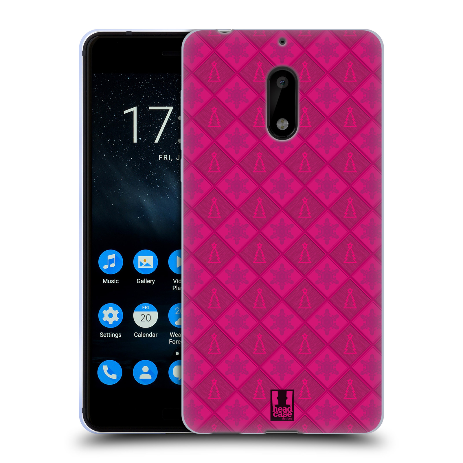 FUNDA HEAD CASE DESIGNS COPO DE NIEVE NAVIDAD GEL SUAVE PARA TELÉFONOS NOKIA 1 - Imagen 10 de 12