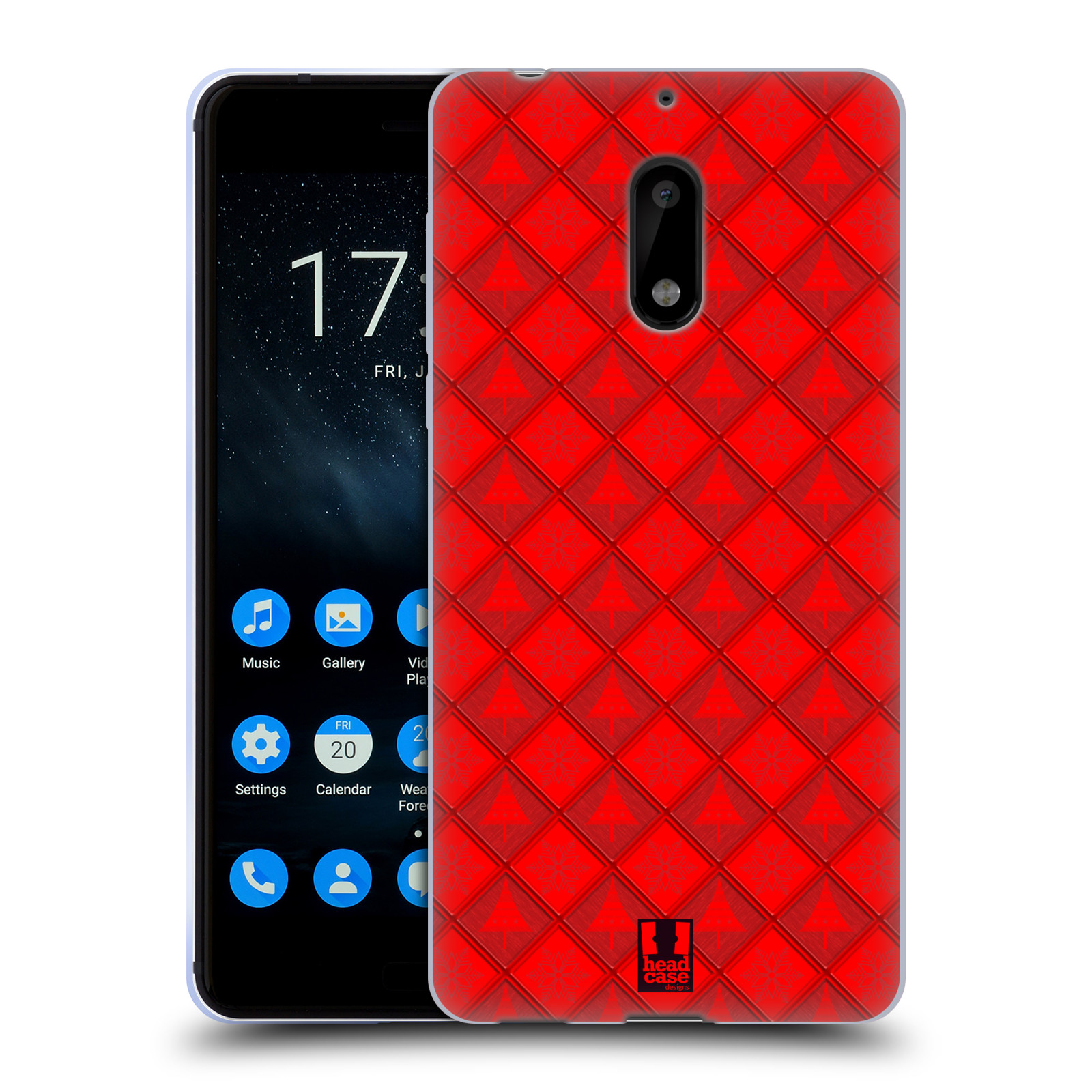 FUNDA HEAD CASE DESIGNS COPO DE NIEVE NAVIDAD GEL SUAVE PARA TELÉFONOS NOKIA 1 - Imagen 11 de 12