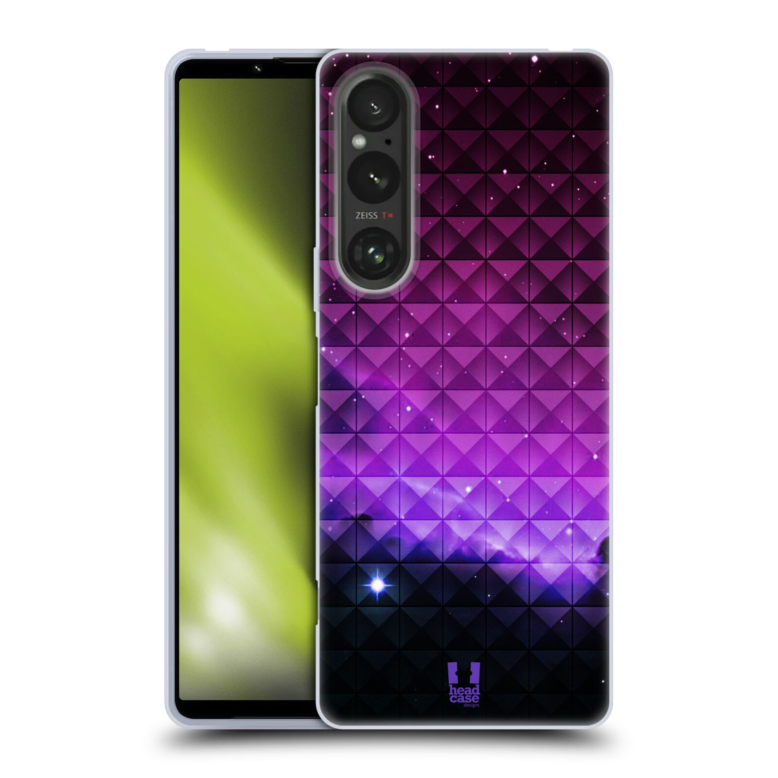 Silikonové pouzdro na mobil Sony Xperia 1 V - Head Case - PURPLE HAZE (Silikonový kryt, obal, pouzdro na mobilní telefon Sony Xperia 1 V s motivem PURPLE HAZE)