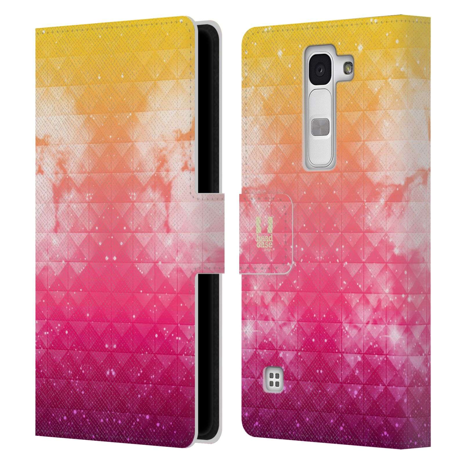 HEAD CASE DESIGNS STUDDED OMBRE LEATHER BOOK CASE & WALLPAPER FOR LG PHONES 2 - Picture 9 of 14