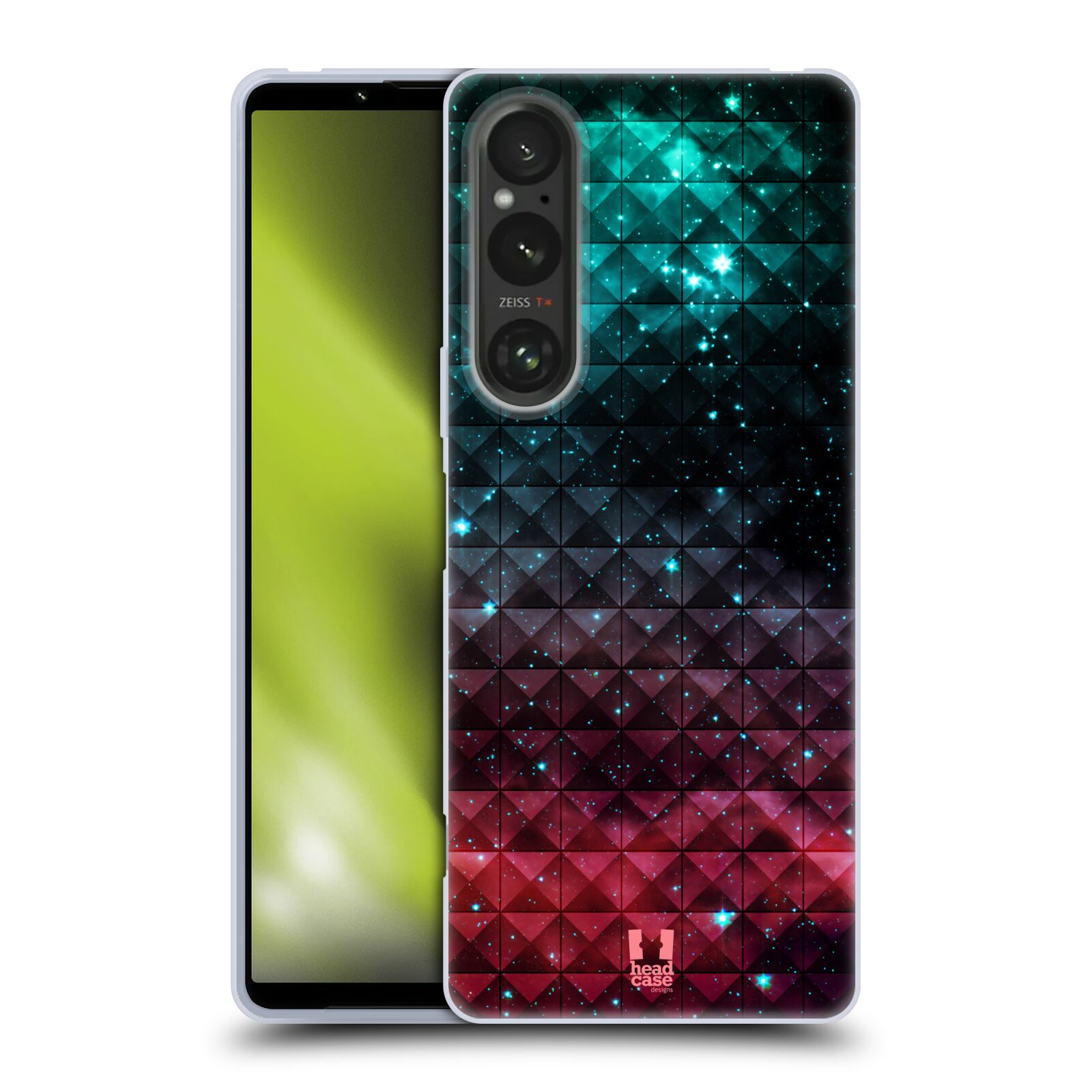 Silikonové pouzdro na mobil Sony Xperia 1 V - Head Case - OMBRE SPARKLE (Silikonový kryt, obal, pouzdro na mobilní telefon Sony Xperia 1 V s motivem OMBRE SPARKLE)