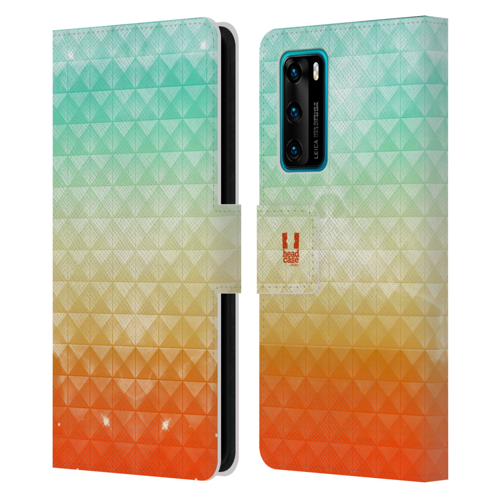 HEAD CASE DESIGNS STUDDED OMBRE LEATHER BOOK WALLET CASE FOR HUAWEI PHONES 4 - Picture 7 of 7