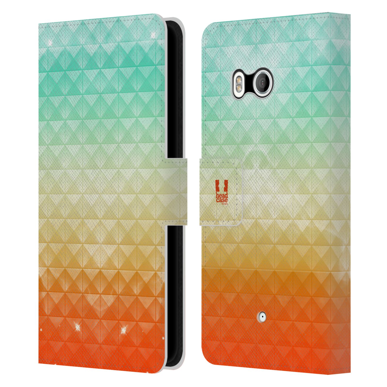 FUNDA BILLETERA HEAD CASE DESIGNS CON TACHUELAS DE CUERO OMBRE LIBRO PARA TELÉFONOS HTC 1 - Imagen 7 de 7