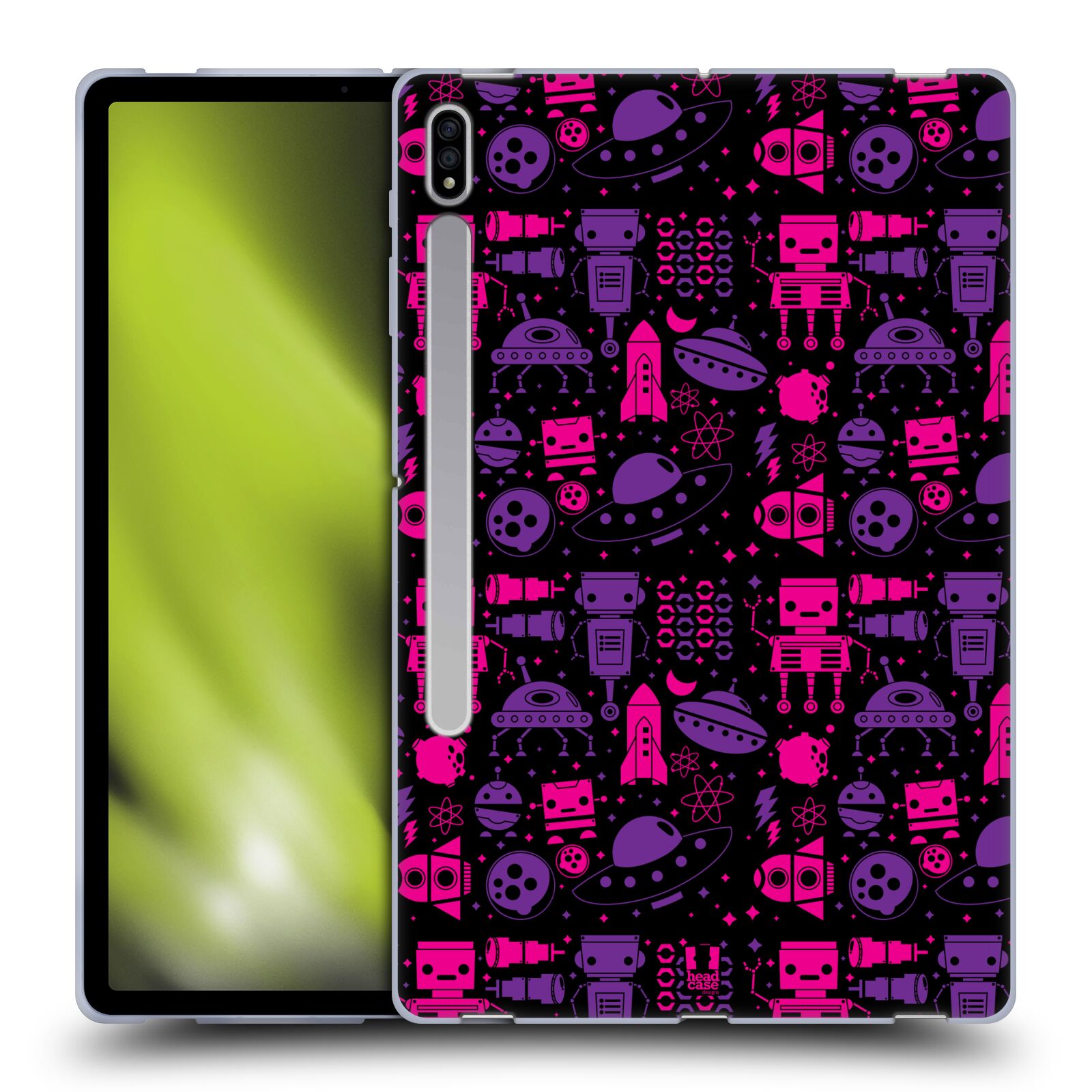 HEAD CASE DESIGNS SPACE ROBOTS SOFT GEL CASE FOR SAMSUNG TABLETS 1 - Picture 9 of 10