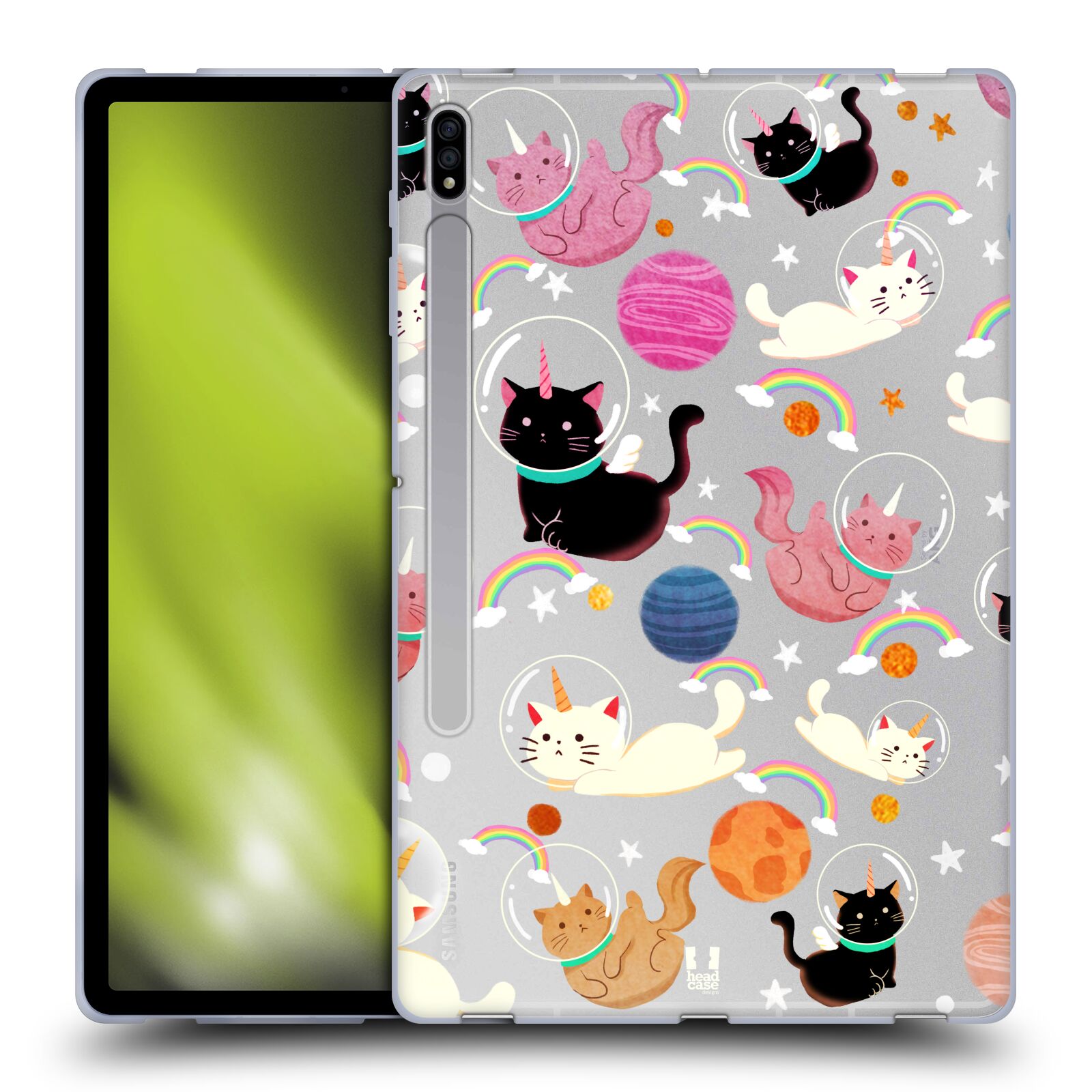 HEAD CASE DESIGNS SPACE UNICORNS SOFT GEL CASE FOR SAMSUNG TABLETS 1 - Picture 8 of 10
