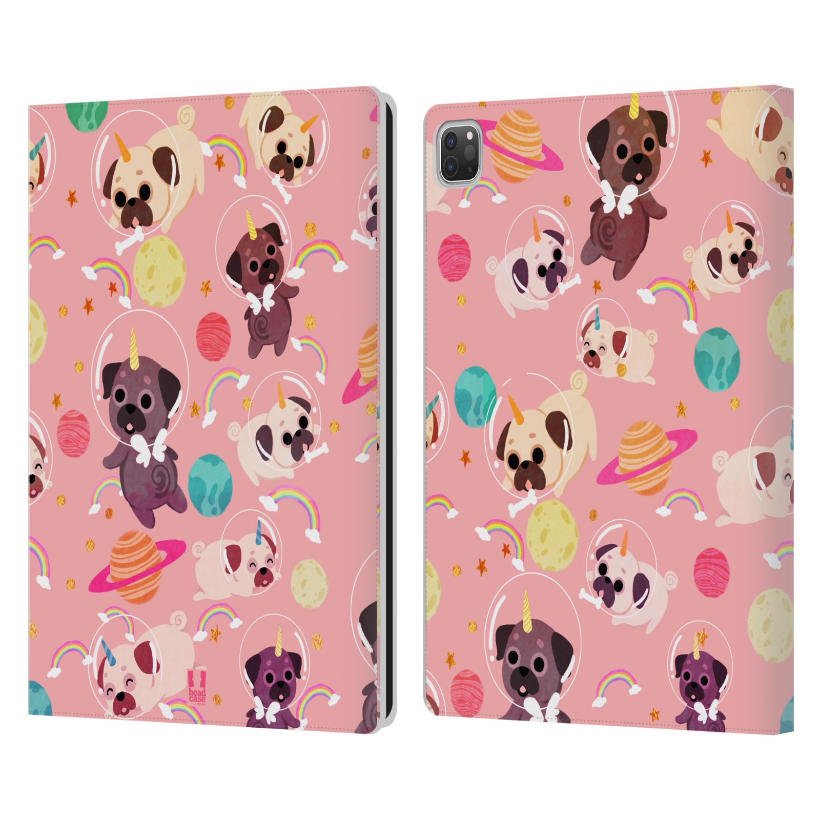 HEAD CASE DESIGNS SPACE UNICORNS LEATHER BOOK WALLET CASE COVER FOR APPLE iPAD - Picture 9 of 9