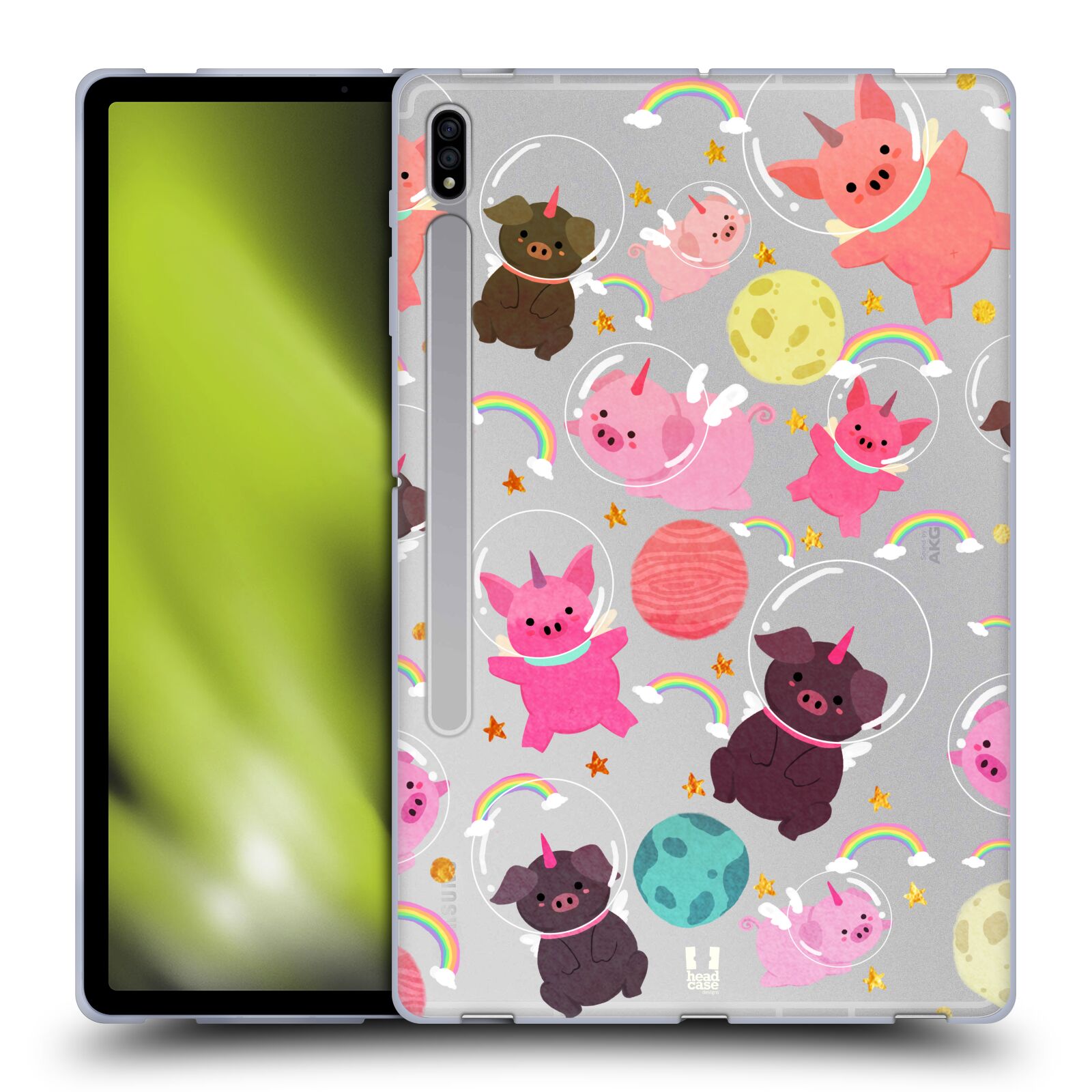 HEAD CASE DESIGNS SPACE UNICORNS SOFT GEL CASE FOR SAMSUNG TABLETS 1 - Picture 9 of 10