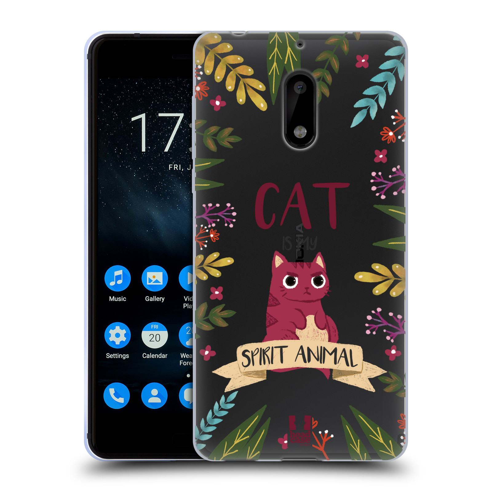 FUNDA DE GEL Y FONDO DE PANTALLA HEAD CASE CON ILUSTRACIONES DE ANIMALES ESPIRITUALES PARA TELÉFONOS NOKIA 1 - Imagen 9 de 17