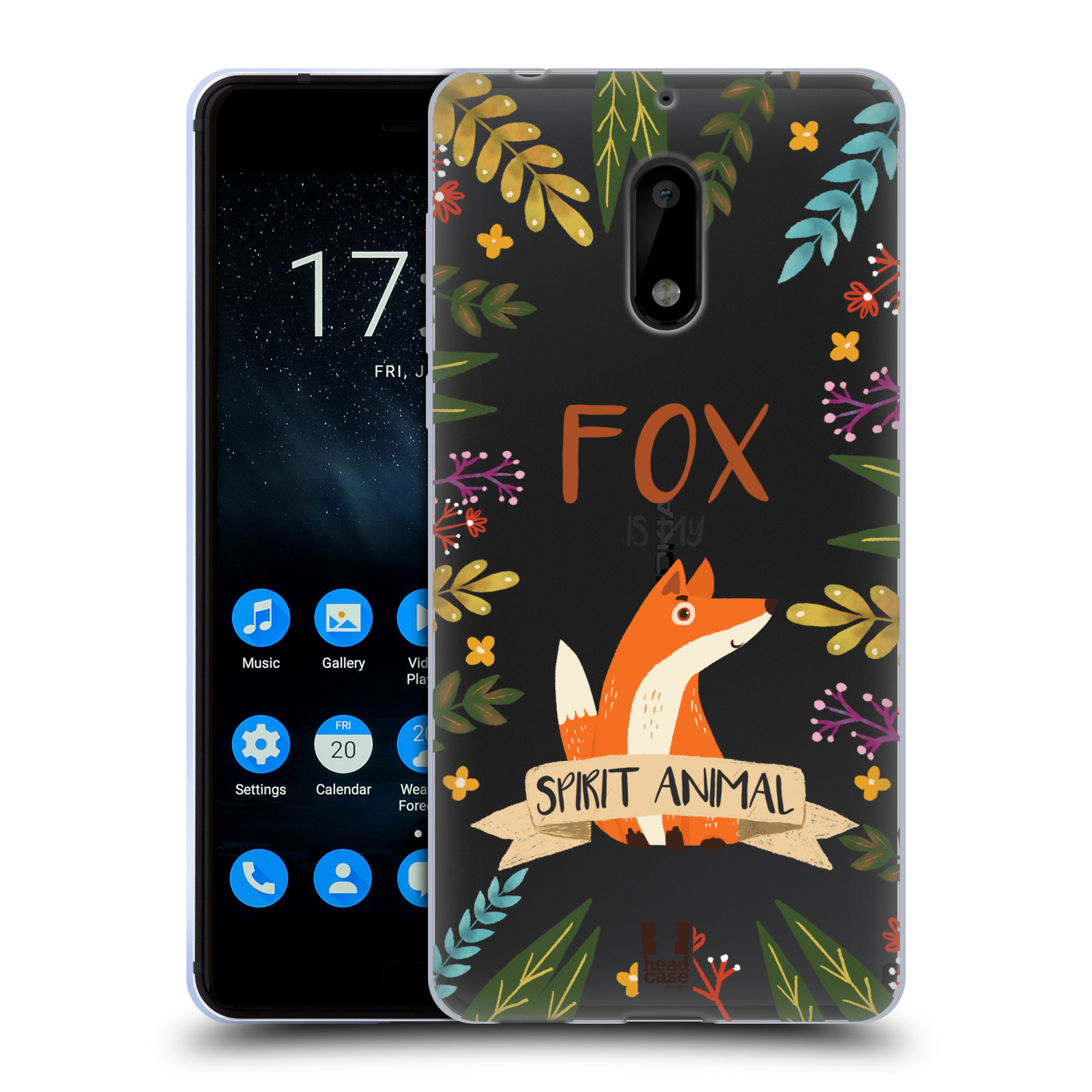 FUNDA DE GEL Y FONDO DE PANTALLA HEAD CASE CON ILUSTRACIONES DE ANIMALES ESPIRITUALES PARA TELÉFONOS NOKIA 1 - Imagen 11 de 17