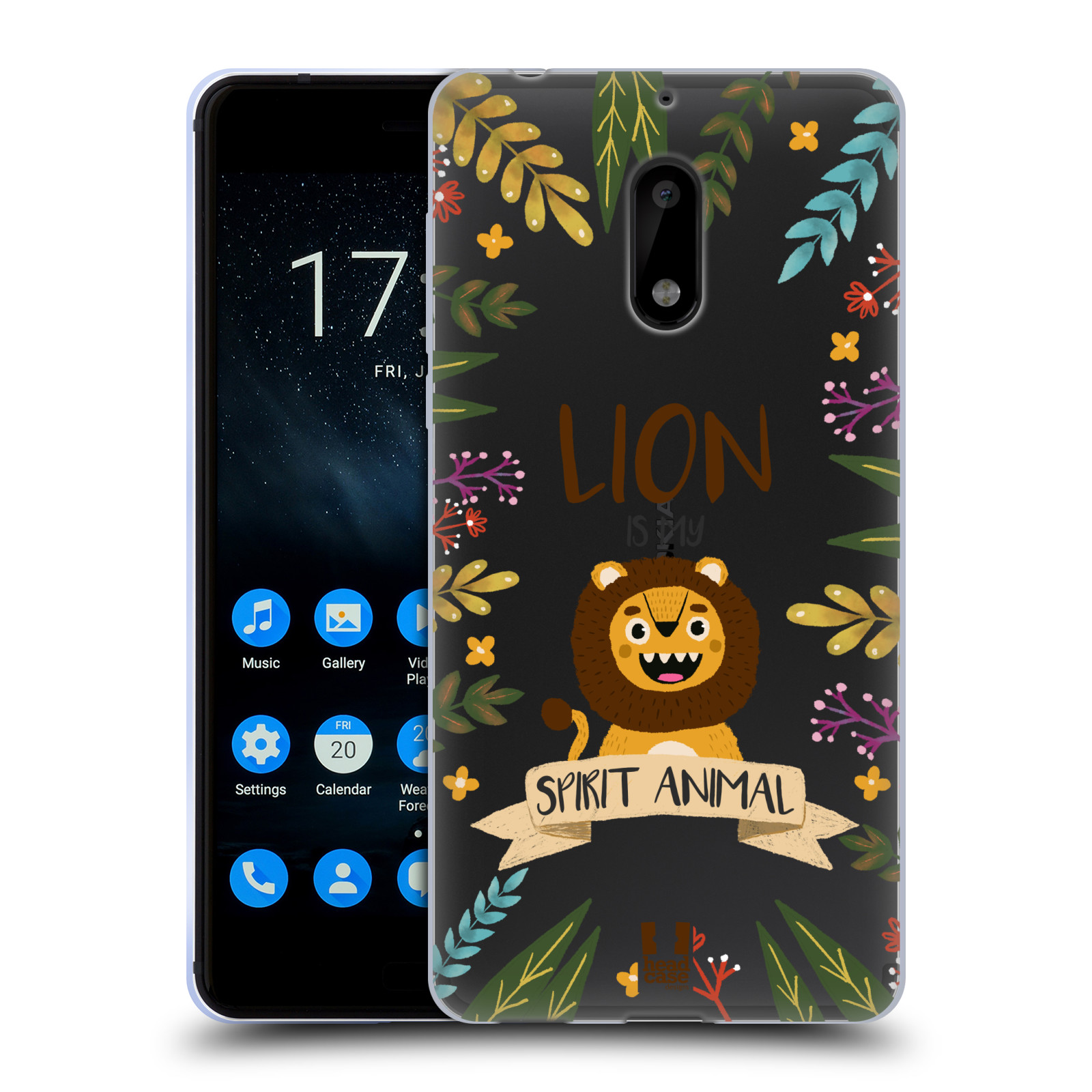 FUNDA DE GEL Y FONDO DE PANTALLA HEAD CASE CON ILUSTRACIONES DE ANIMALES ESPIRITUALES PARA TELÉFONOS NOKIA 1 - Imagen 12 de 17