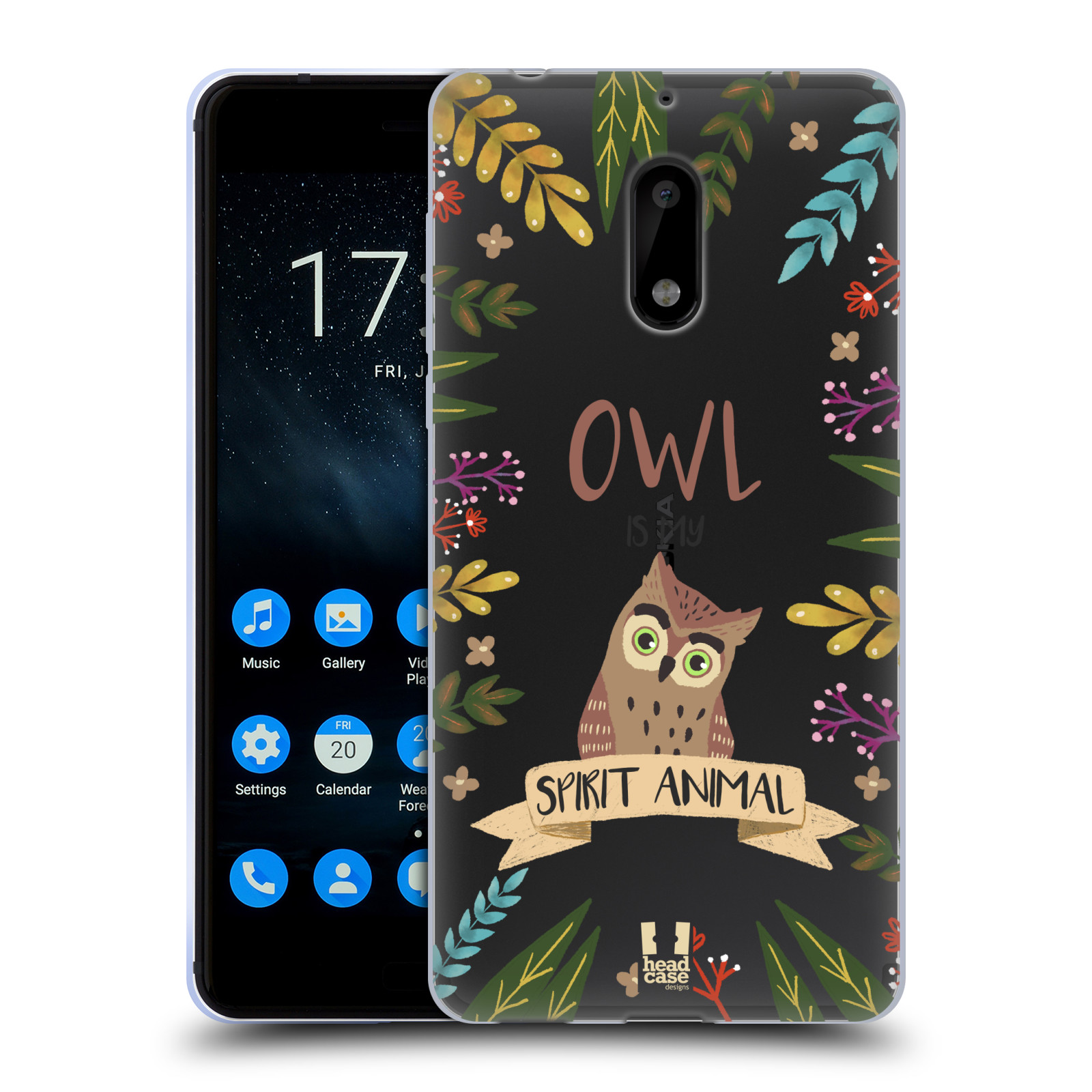 FUNDA DE GEL Y FONDO DE PANTALLA HEAD CASE CON ILUSTRACIONES DE ANIMALES ESPIRITUALES PARA TELÉFONOS NOKIA 1 - Imagen 14 de 17