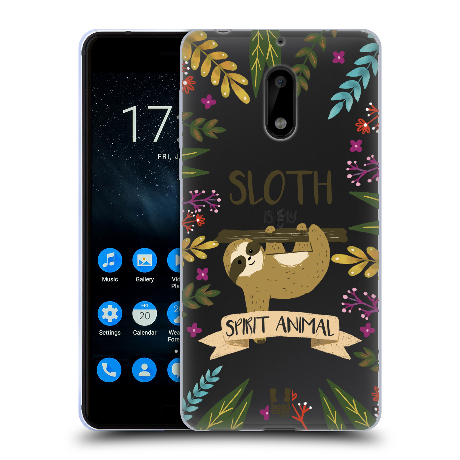 FUNDA DE GEL Y FONDO DE PANTALLA HEAD CASE CON ILUSTRACIONES DE ANIMALES ESPIRITUALES PARA TELÉFONOS NOKIA 1 - Imagen 15 de 17