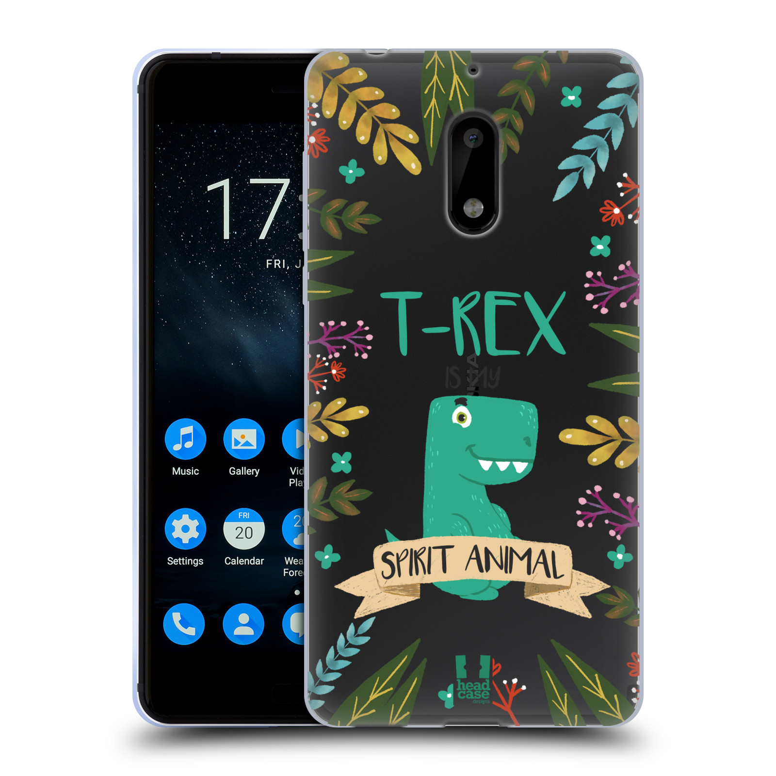 FUNDA DE GEL Y FONDO DE PANTALLA HEAD CASE CON ILUSTRACIONES DE ANIMALES ESPIRITUALES PARA TELÉFONOS NOKIA 1 - Imagen 16 de 17