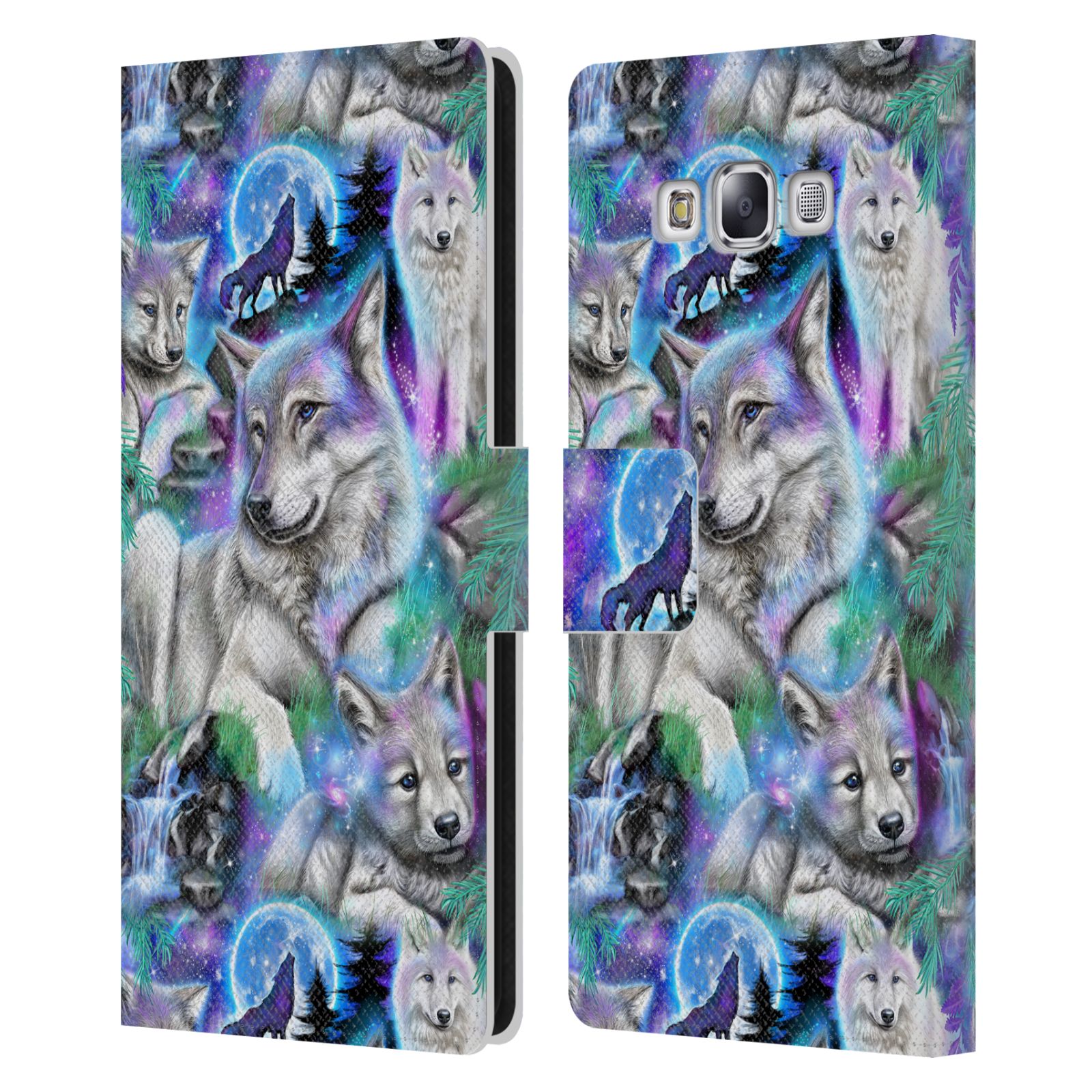 OFFICIAL SHEENA PIKE ANIMALS LEATHER BOOK WALLET CASE COVER FOR SAMSUNG PHONES 3 - Picture 8 of 16