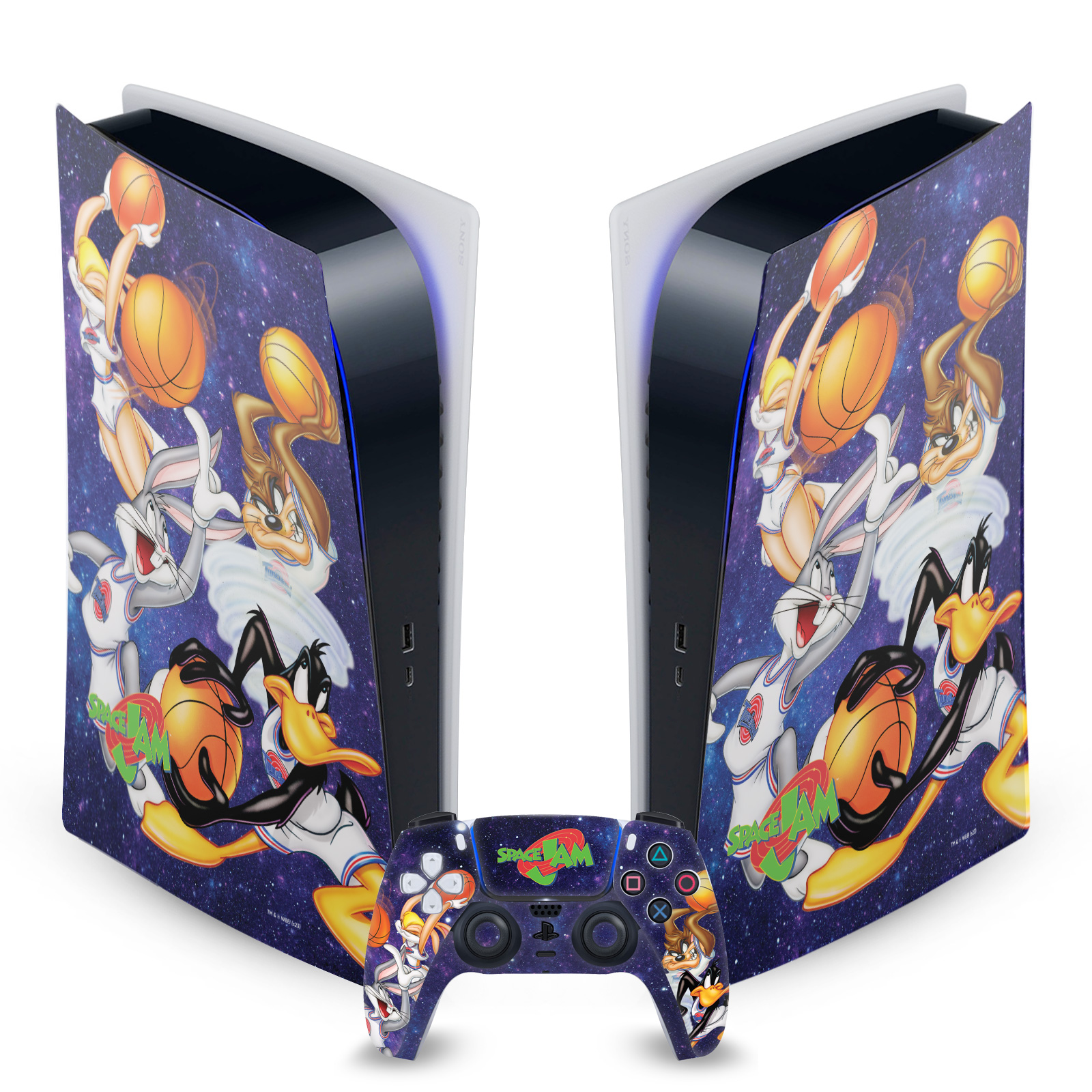 SPACE JAM (1996) GRAPHICS VINYL SKIN DECAL FOR SONY PS5 DIGITAL EDITION BUNDLE