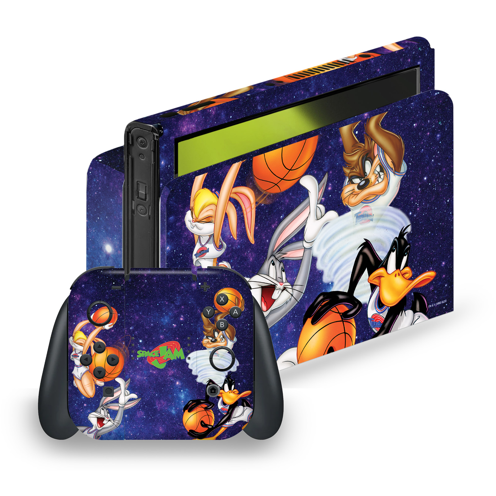 OFFICIAL SPACE JAM (1996) GRAPHICS VINYL SKIN FOR NINTENDO SWITCH OLED BUNDLE
