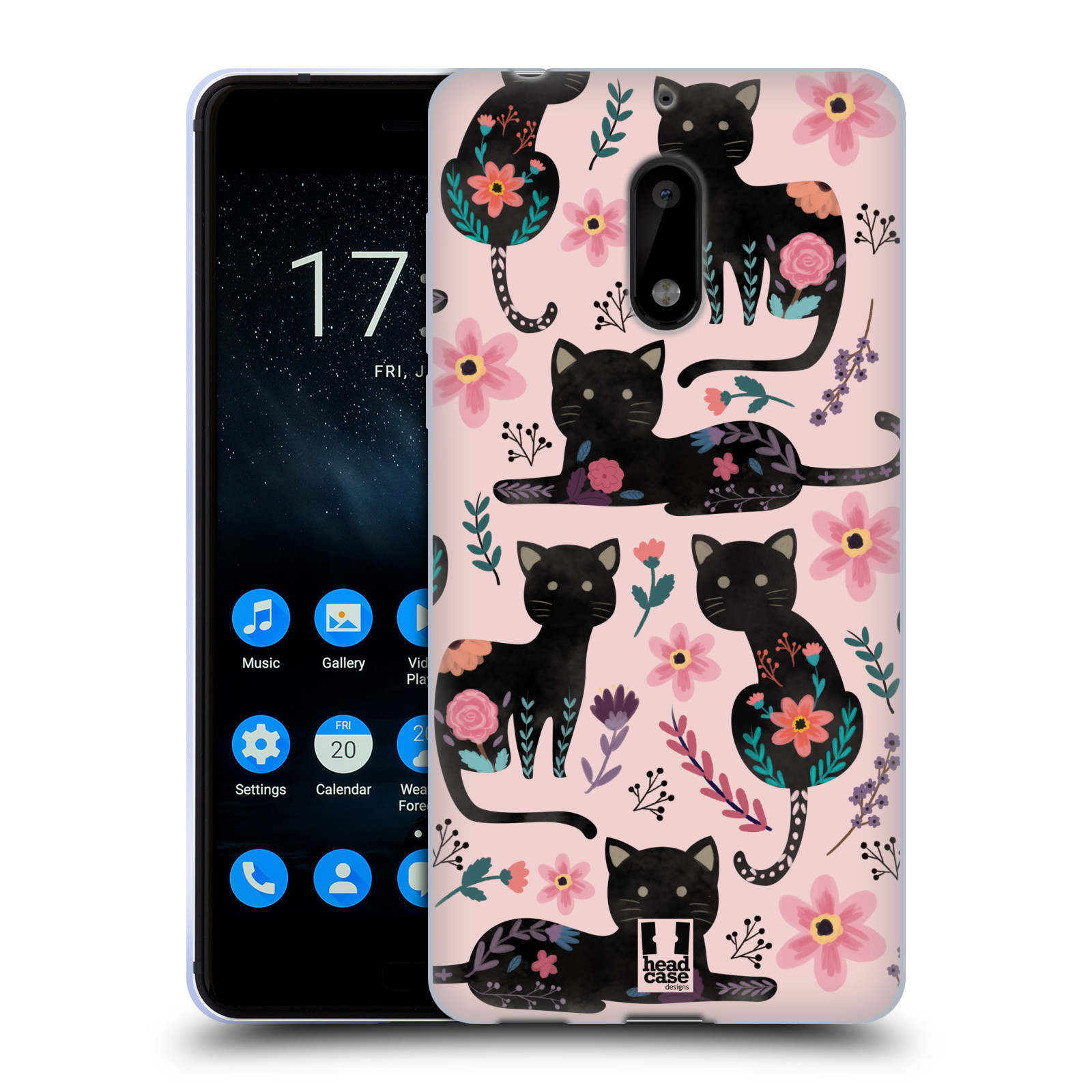 FUNDA HEAD CASE DESIGNS CON DIBUJO DE GEL SUAVE Y FONDO DE PANTALLA HEAD CASE DESIGNS PARA TELÉFONOS NOKIA 1 - Imagen 8 de 10