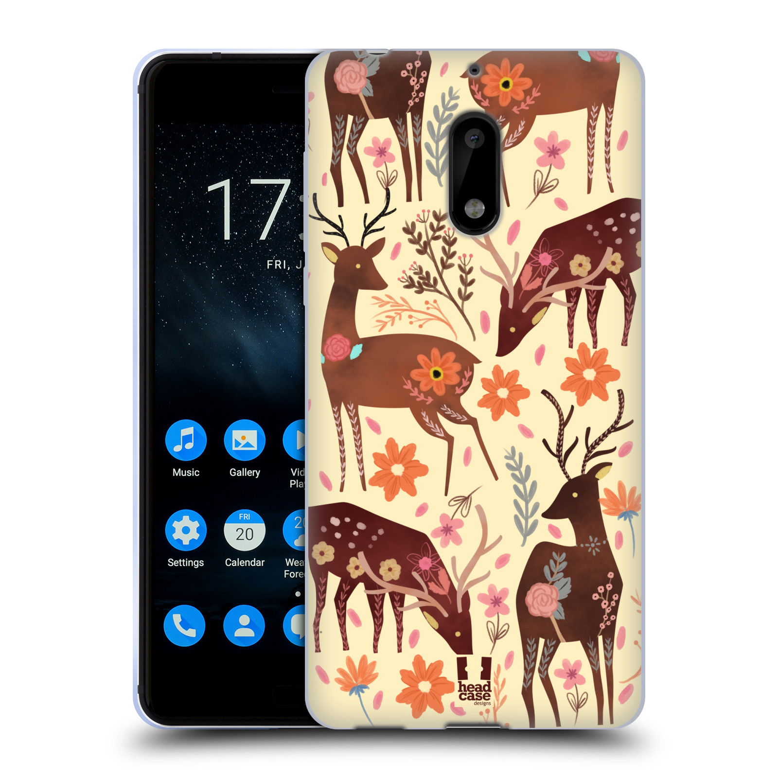 FUNDA HEAD CASE DESIGNS CON DIBUJO DE GEL SUAVE Y FONDO DE PANTALLA HEAD CASE DESIGNS PARA TELÉFONOS NOKIA 1 - Imagen 9 de 10