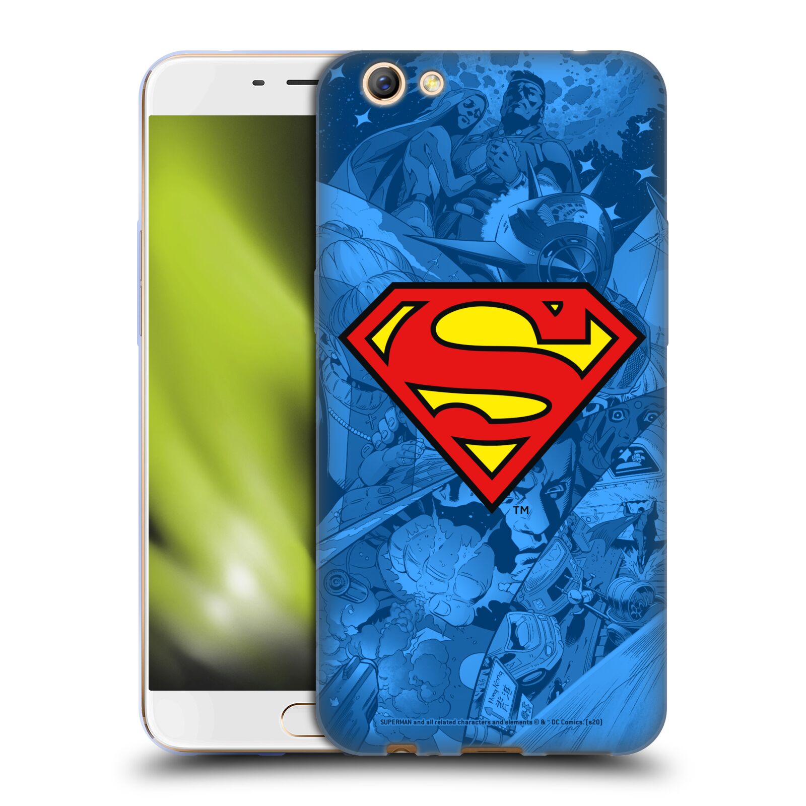 OFFICIAL SUPERMAN DC COMICS COMICBOOK ART SOFT GEL CASE FOR OPPO PHONES