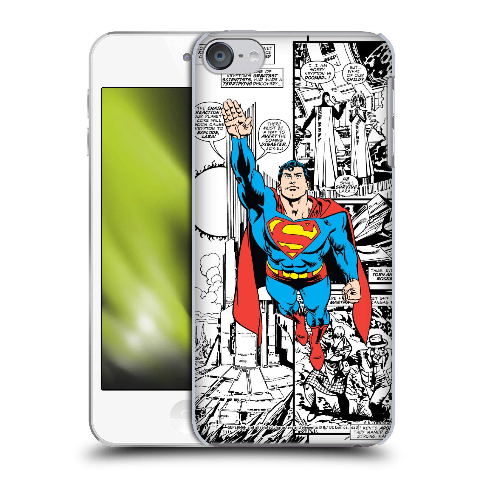 OFFICIAL SUPERMAN DC COMICS COMICBOOK ART BACK CASE FOR APPLE iPOD TOUCH MP3 - Picture 8 of 10