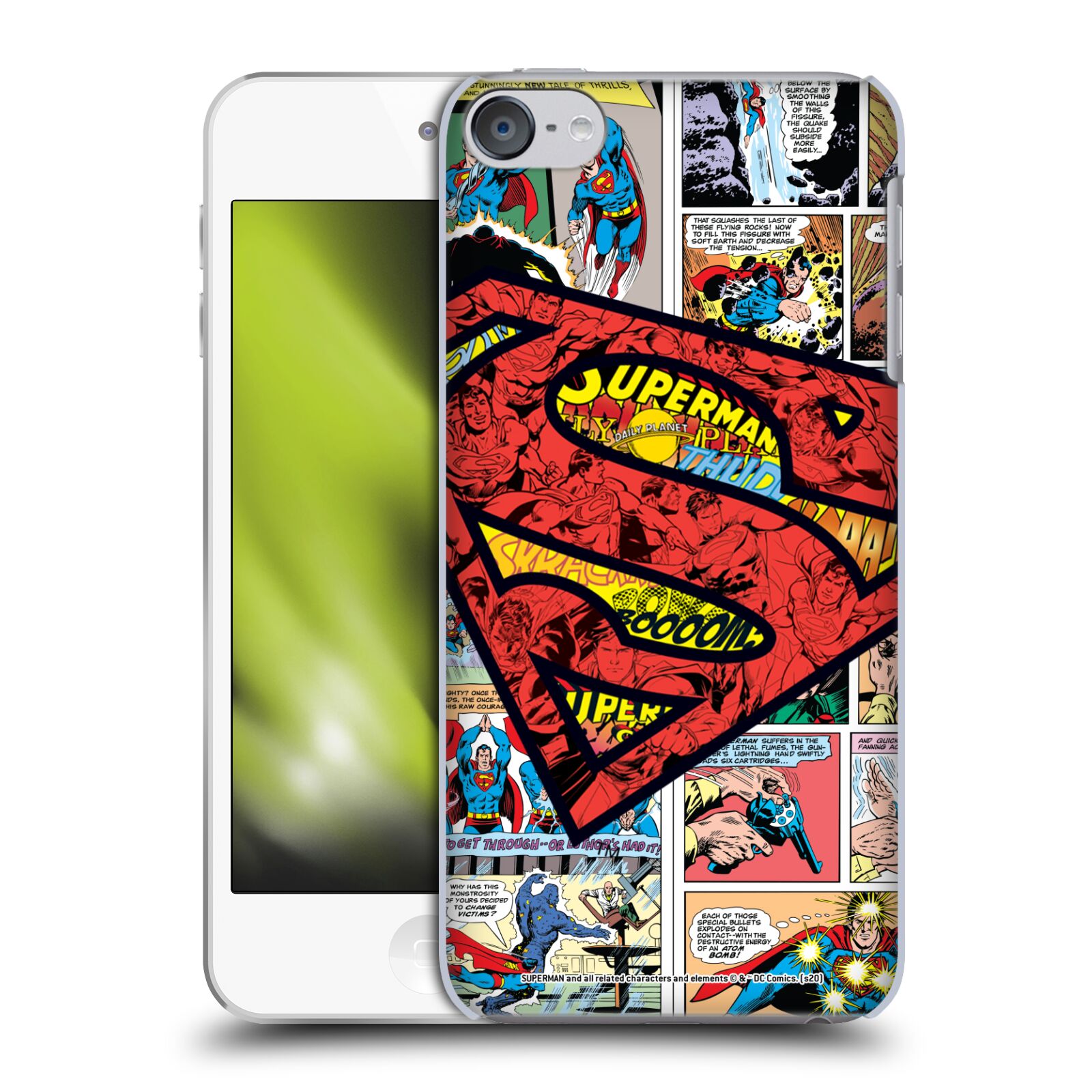 OFFICIAL SUPERMAN DC COMICS COMICBOOK ART BACK CASE FOR APPLE iPOD TOUCH MP3 - Picture 9 of 10