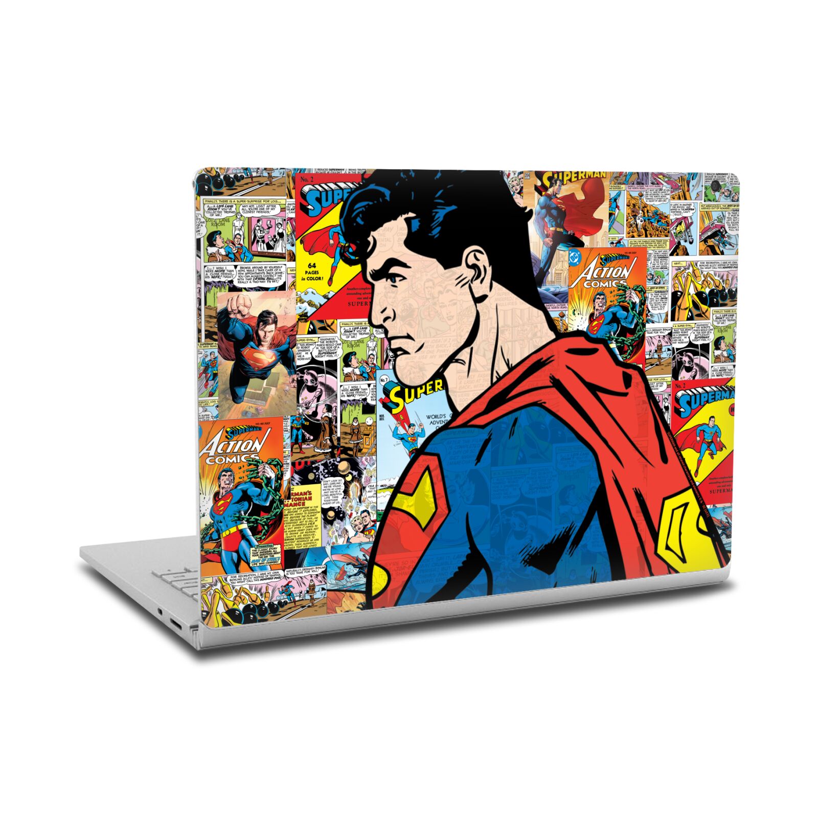 SUPERMAN DC COMICS LOGOS AND COMIC BOOK VINYL SKIN DECAL FOR MICROSOFT SURFACE - Picture 7 of 12