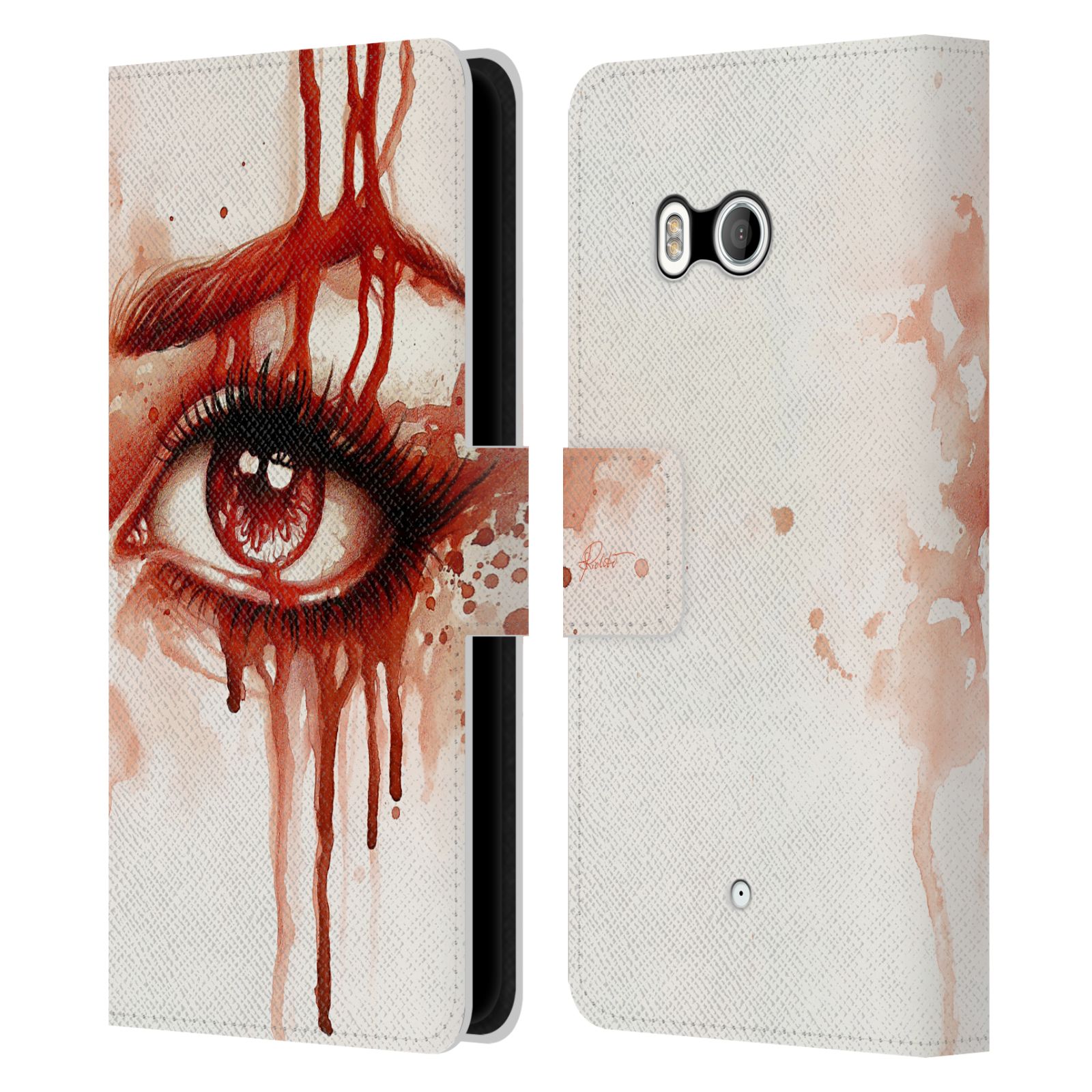 OFFICIAL SARAH RICHTER GOTHIC LEATHER BOOK WALLET CASE COVER FOR HTC PHONES 1 - Picture 7 of 7