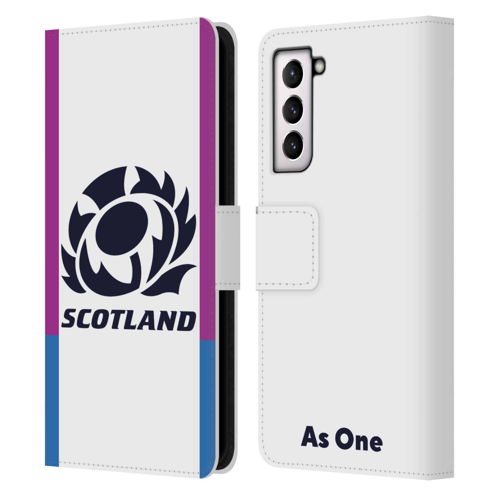 OFFICIAL SCOTLAND RUGBY CREST KIT 2021/22 LEATHER BOOK CASE FOR SAMSUNG PHONES 4 - 第 7/8 張圖片