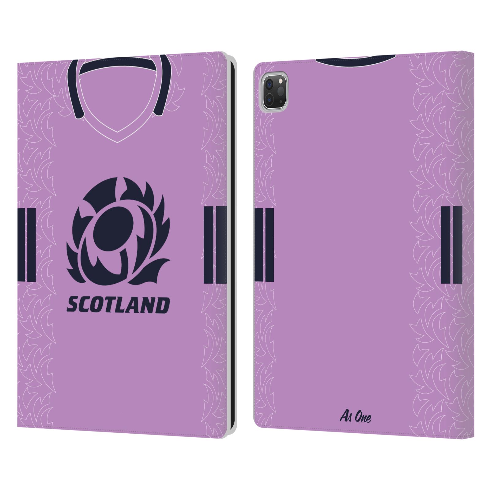 OFFICIAL SCOTLAND RUGBY 2022/23 CREST KIT LEATHER BOOK CASE FOR APPLE iPAD - Picture 7 of 8