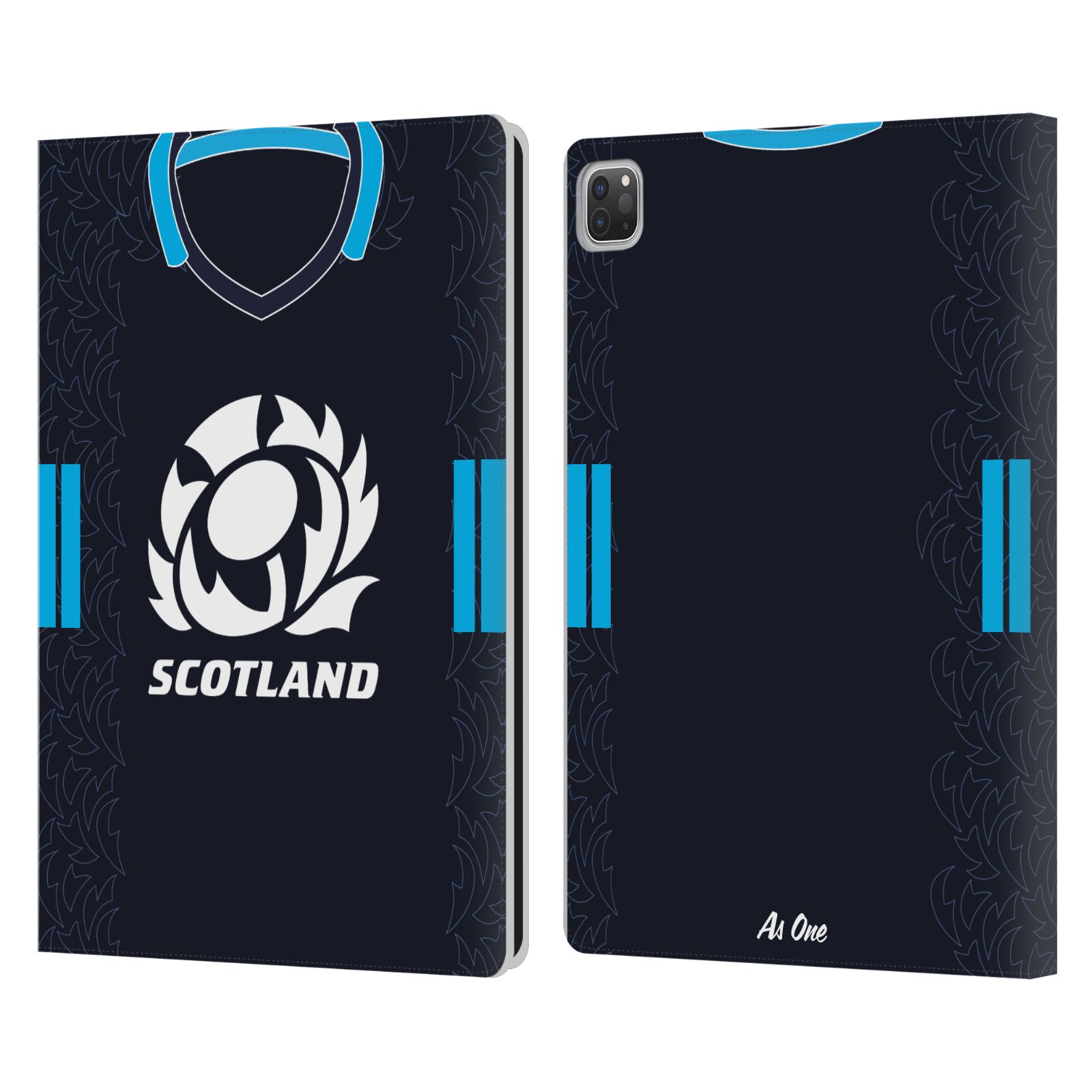 OFFICIAL SCOTLAND RUGBY 2022/23 CREST KIT LEATHER BOOK CASE FOR APPLE iPAD - Picture 8 of 8