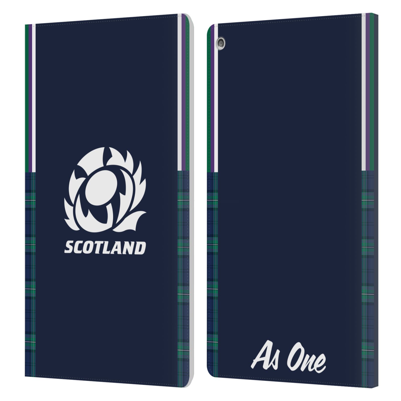 OFFICIAL SCOTLAND RUGBY 2023/24 CREST KIT LEATHER BOOK CASE FOR AMAZON FIRE - Picture 8 of 10