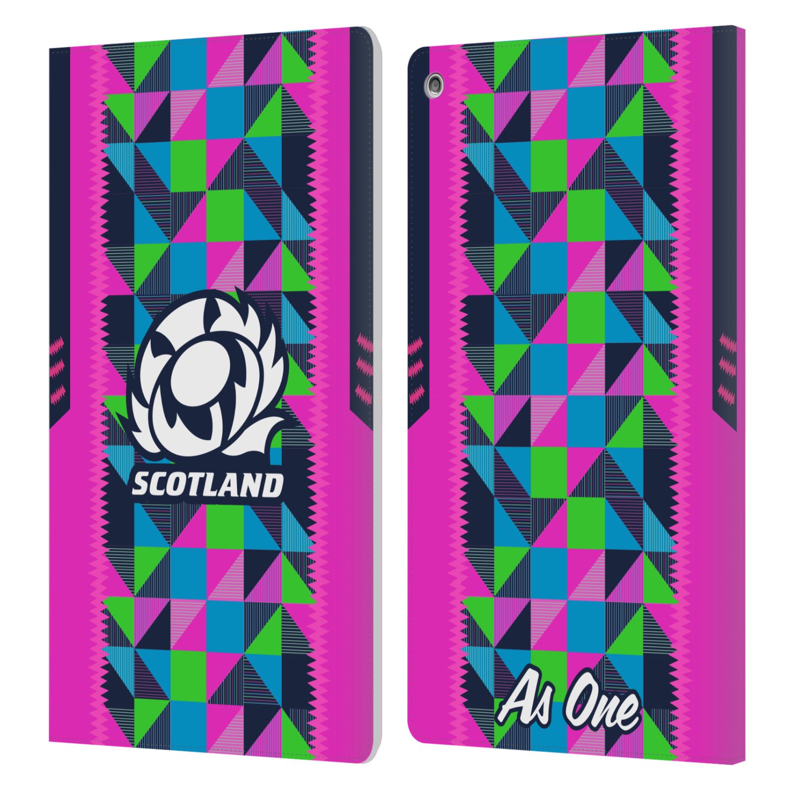 OFFICIAL SCOTLAND RUGBY 2023/24 CREST KIT LEATHER BOOK CASE FOR AMAZON FIRE - Picture 9 of 10