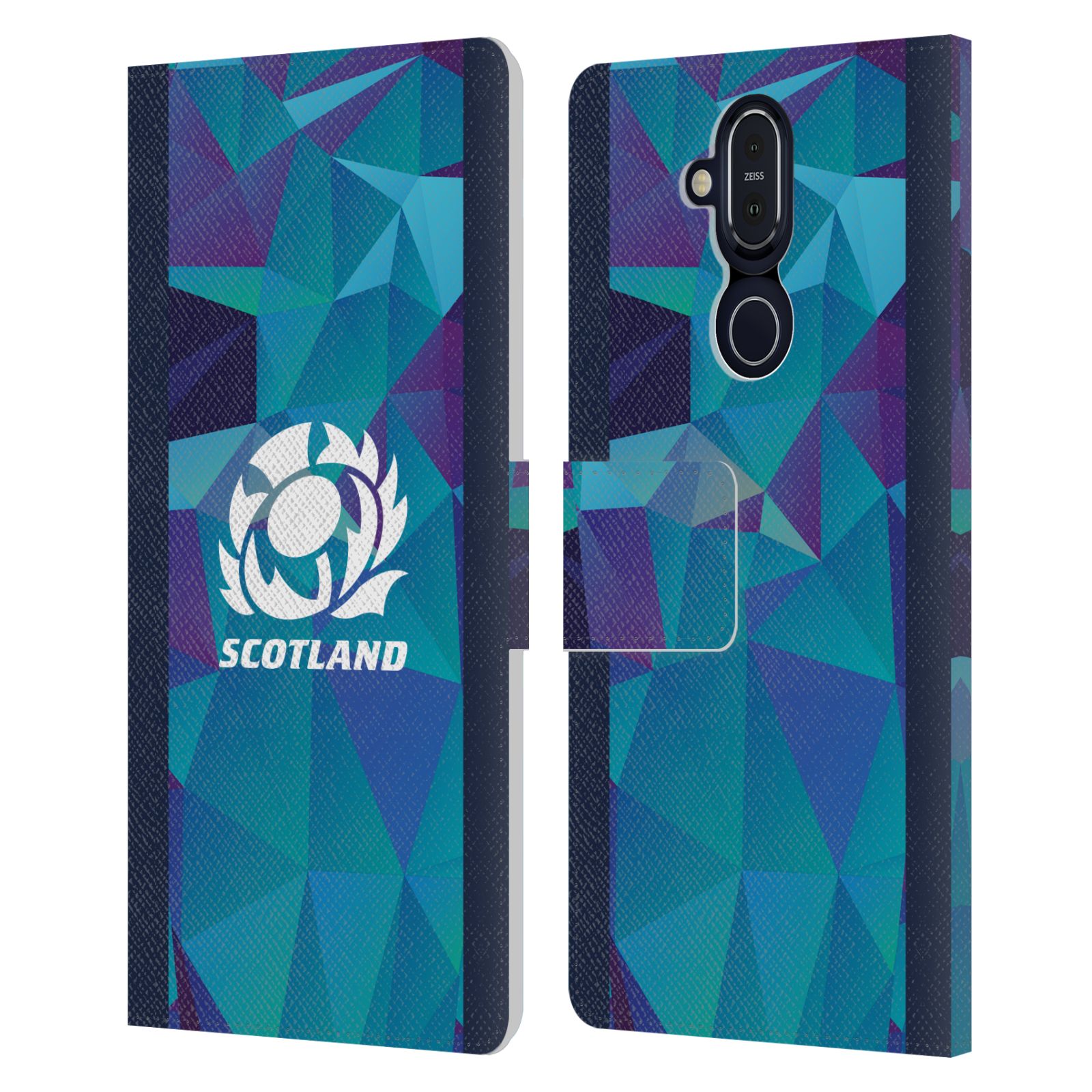 OFFICIAL SCOTLAND RUGBY 2024/25 CREST KIT LEATHER BOOK CASE FOR NOKIA PHONES - 第 9/9 張圖片