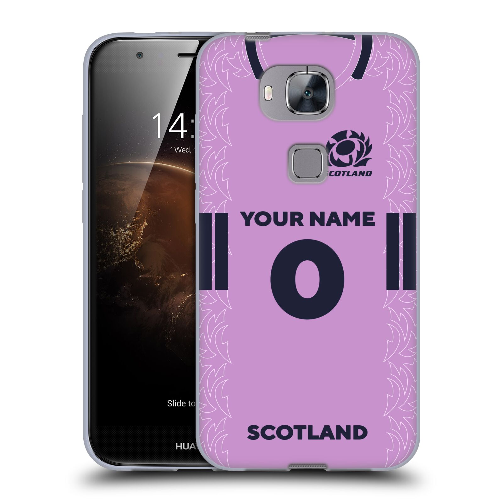 CUSTOM PERSONALISED SCOTLAND RUGBY 2022/23 KIT SOFT GEL CASE FOR HUAWEI PHONES 2 - 第 8/9 張圖片