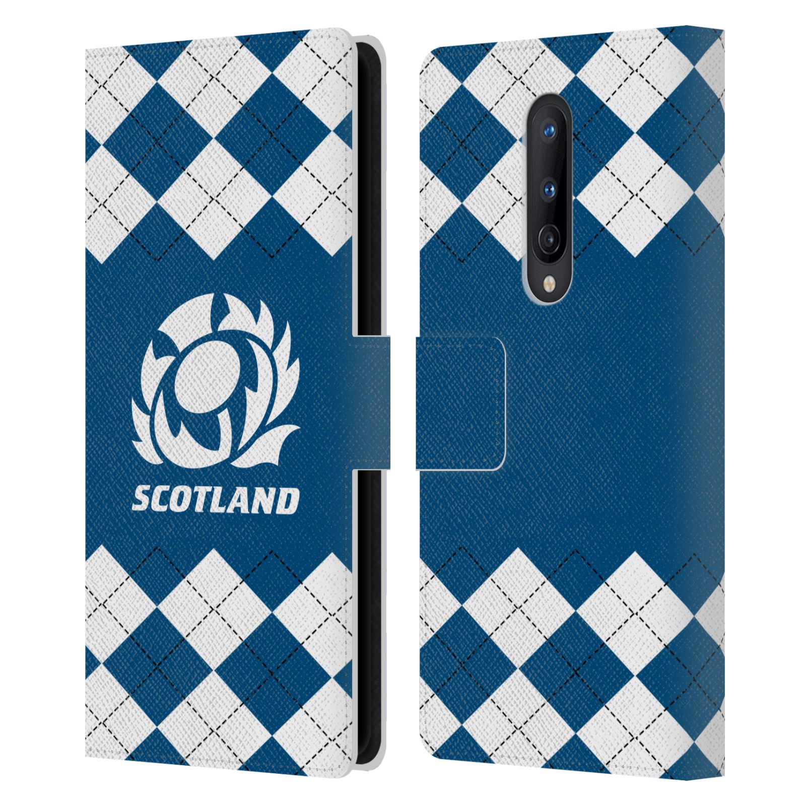 OFFICIAL SCOTLAND RUGBY LOGO 2 LEATHER BOOK WALLET CASE COVER FOR ONEPLUS PHONES - Picture 7 of 12