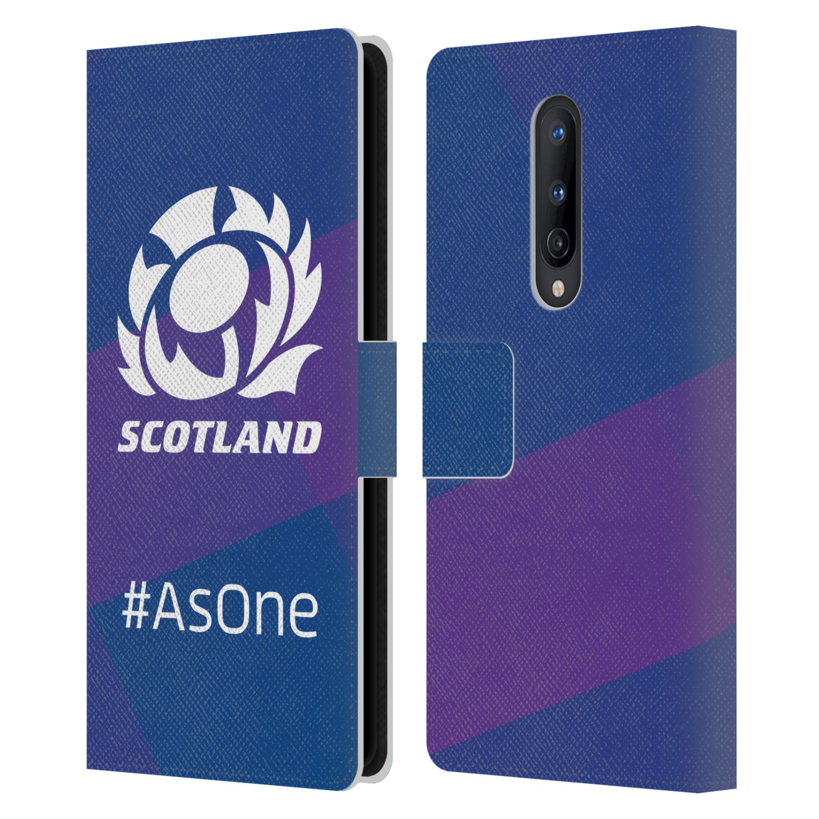 OFFICIAL SCOTLAND RUGBY LOGO 2 LEATHER BOOK WALLET CASE COVER FOR ONEPLUS PHONES - Picture 8 of 12