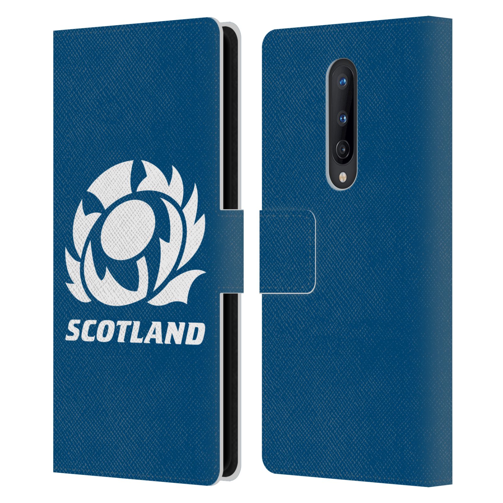 OFFICIAL SCOTLAND RUGBY LOGO 2 LEATHER BOOK WALLET CASE COVER FOR ONEPLUS PHONES - Picture 10 of 12