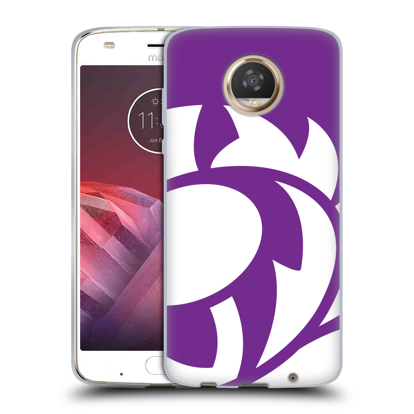 FUNDA OFICIAL DE GEL SUAVE DE CARDO DE GRAN TAMAÑO SCOTLAND RUGBY PARA TELÉFONOS MOTOROLA 2 - Imagen 9 de 14