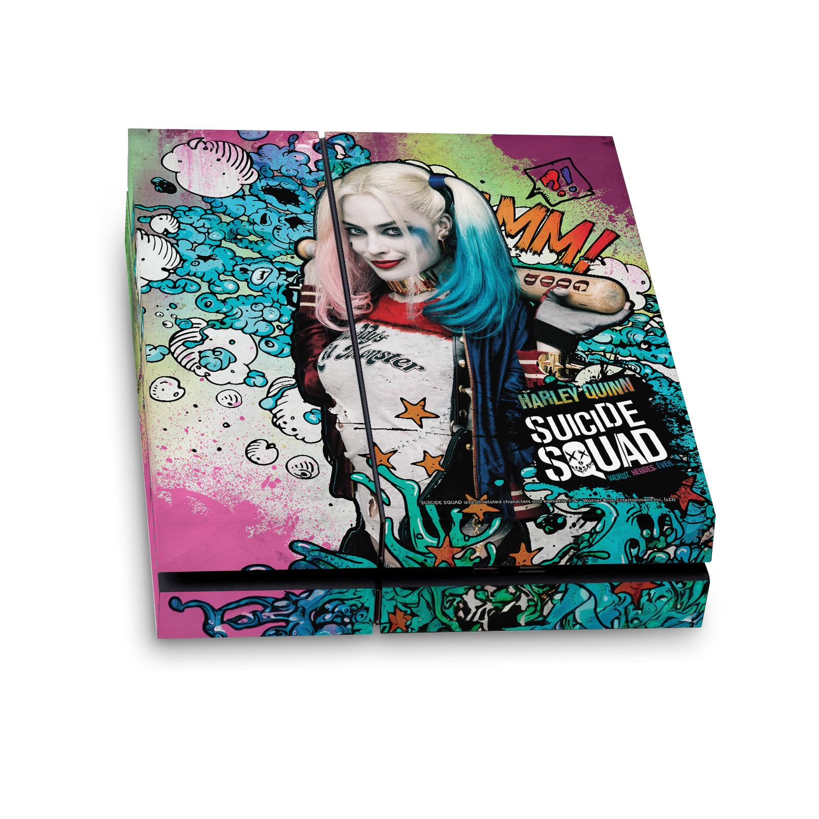 OFFICIAL SUICIDE SQUAD 2016 GRAPHICS VINYL SKIN DECAL FOR SONY PS4 CONSOLE - Picture 10 of 10