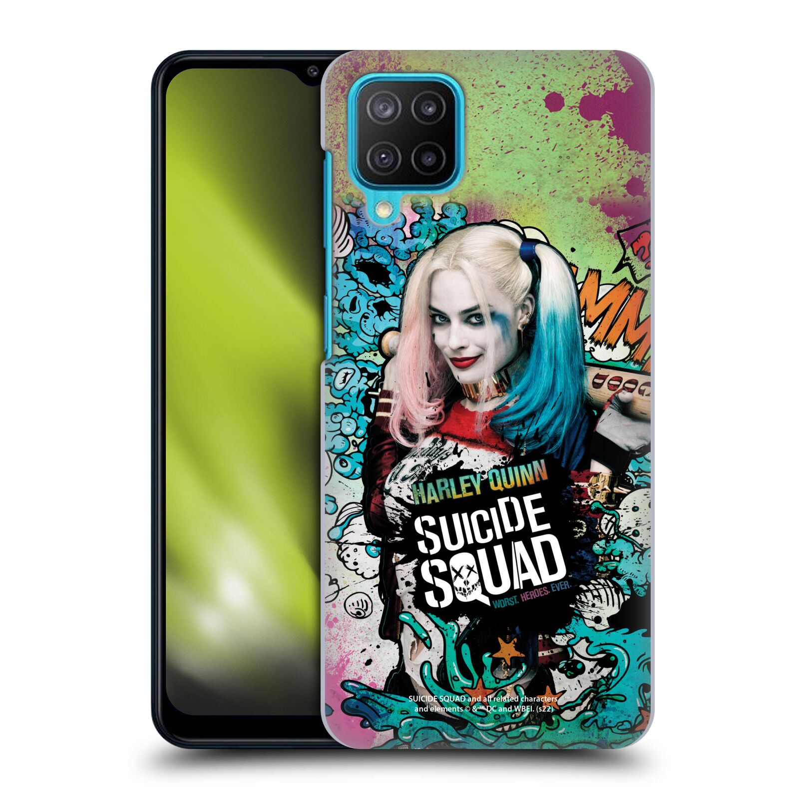 Plastové pouzdro na mobil Samsung Galaxy M12 - Suicide Squad - Harley Quinn (Plastový kryt, pouzdro, obal na mobilní telefon Samsung Galaxy M12 (SM-M127F) s licencovaným motivem Suicide Squad - Harley Quinn)