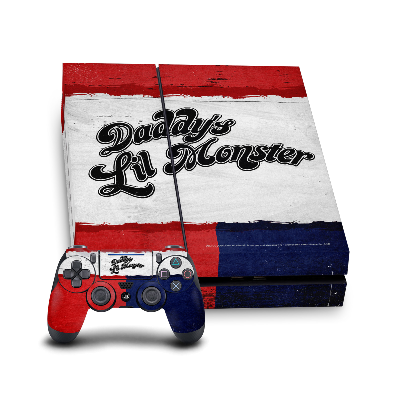 SUICIDE SQUAD 2016 GRAPHICS VINYL SKIN DECAL FOR SONY PS4 CONSOLE & CONTROLLER