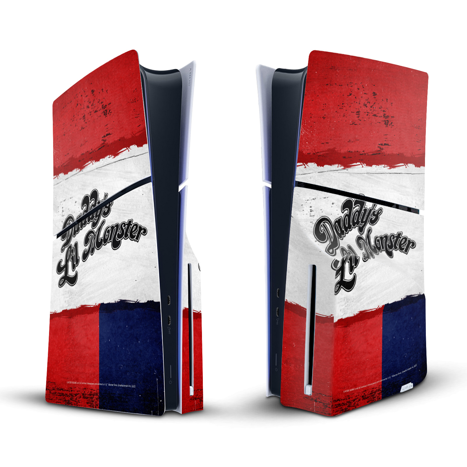 SUICIDE SQUAD 2016 GRAPHICS VINYL SKIN FOR PS5 SLIM DISC CONSOLE & CONTROLLER